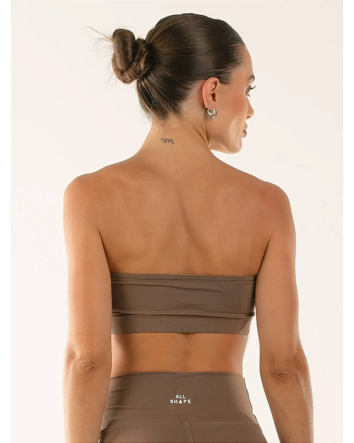 TOP FAIXA TOMARA QUE CAIA - MARROM ICED COFFEE