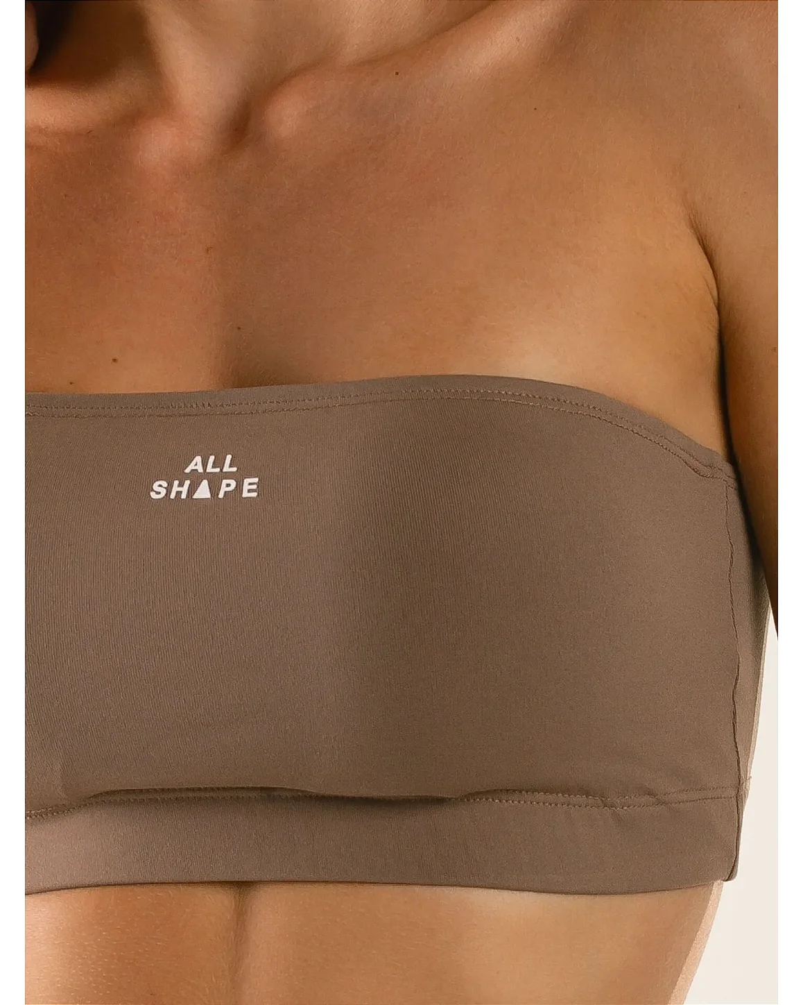 TOP FAIXA TOMARA QUE CAIA - MARROM ICED COFFEE