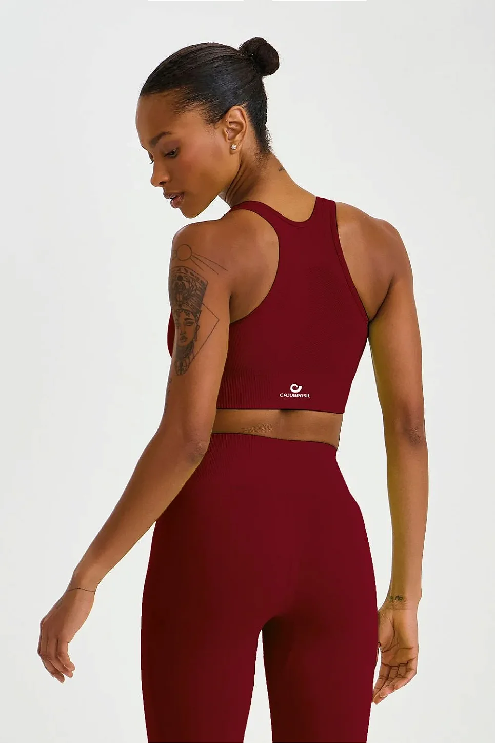 TOP SEM COSTURA NADADOR - VERMELHO CARMIM