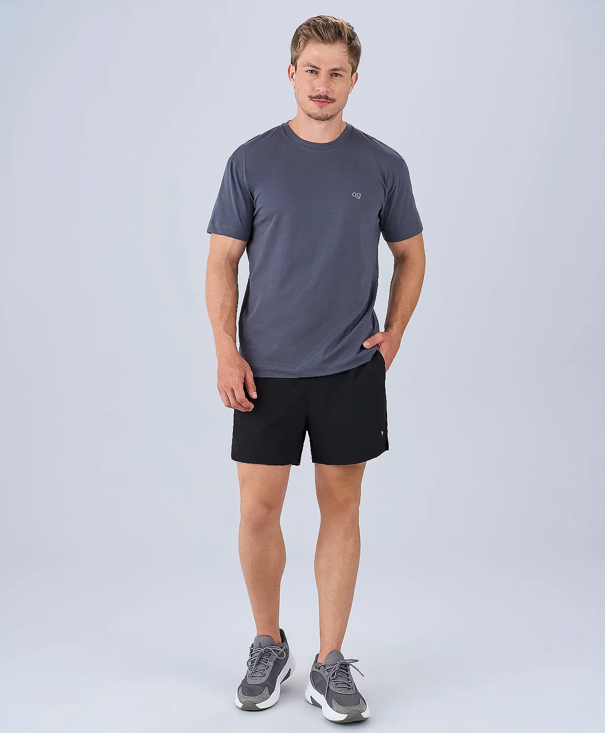 CAMISETA PIMA FRESH BASIC - GRAFITE