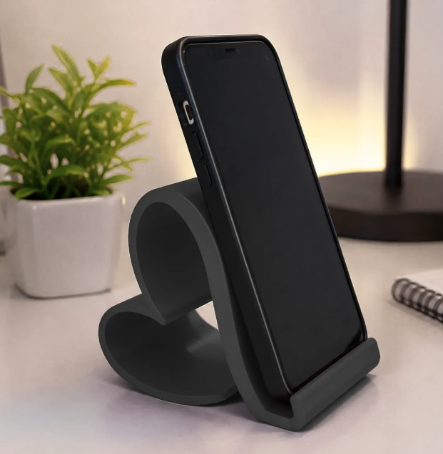 Suporte Para Celular De Mesa Formato Coração Decorativo Top