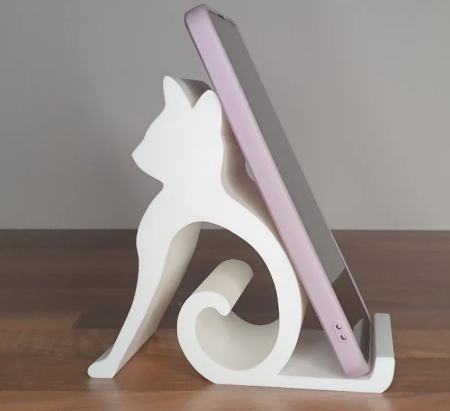 Suporte Para Celular De Mesa Formato Gatinhos Decorativo Top Variedades