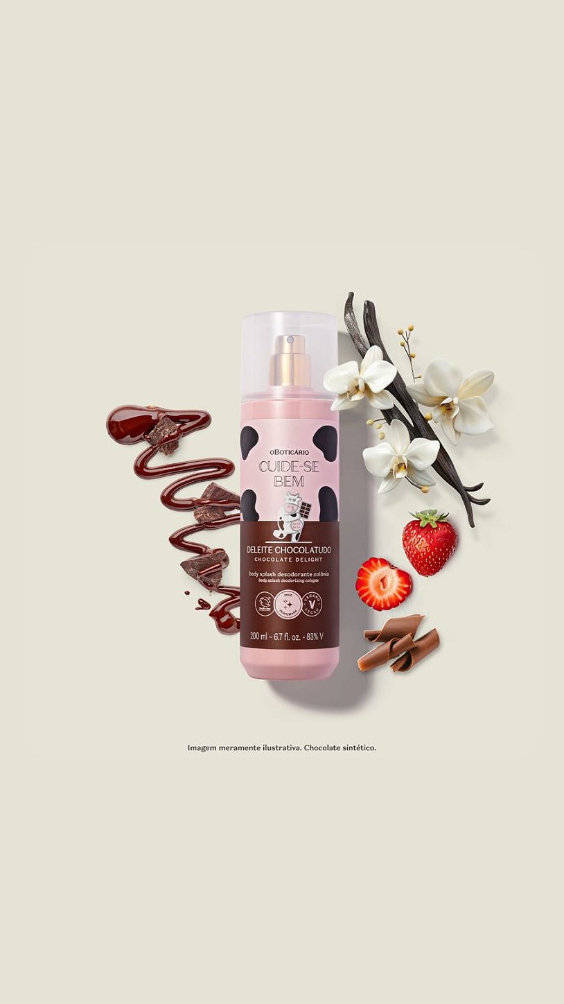 Body Splash Cuide-Se Bem Deleite Chocolatudo 200ML