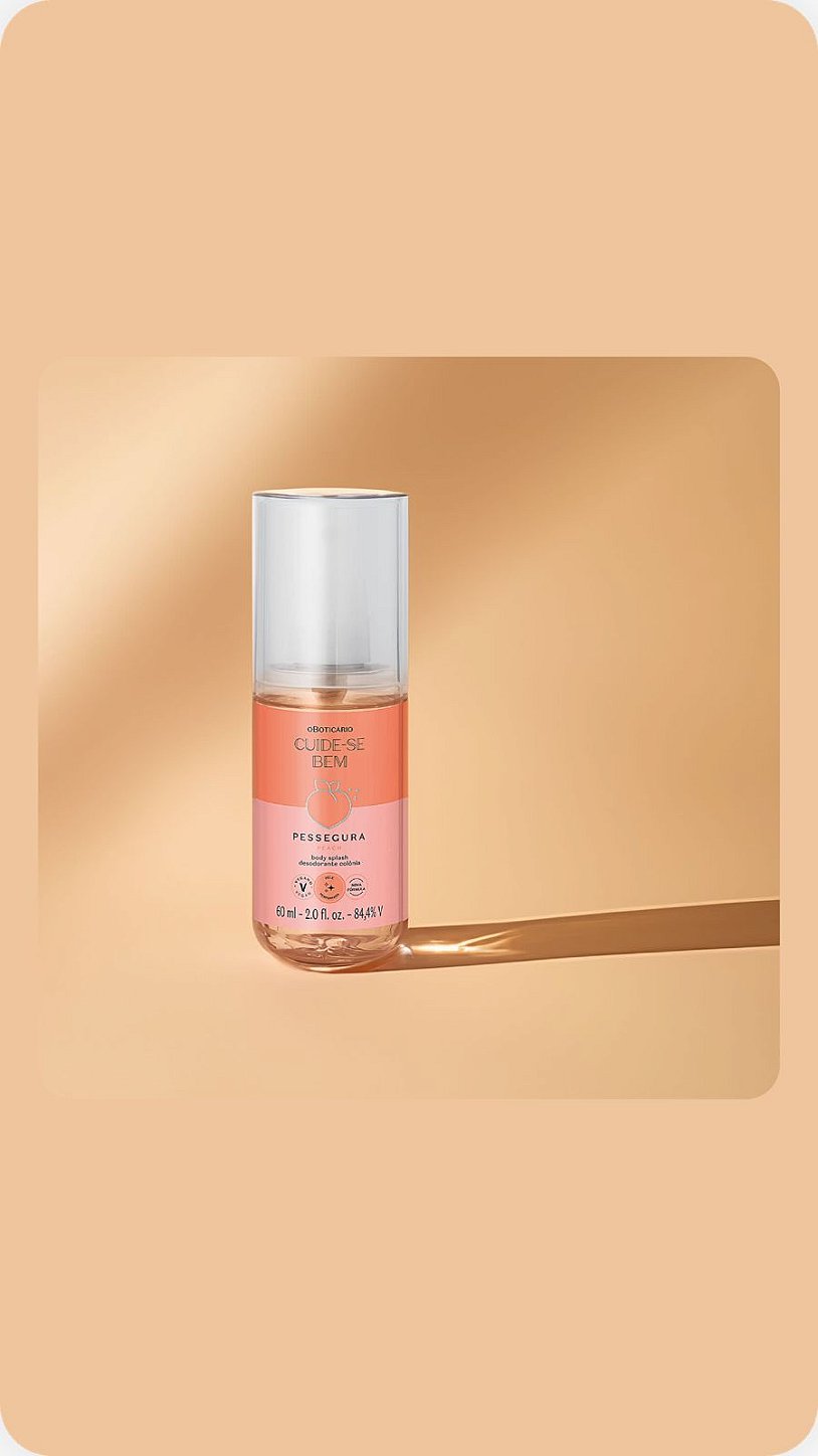 Body Splash Cuide-Se Bem Pessegura 60ml