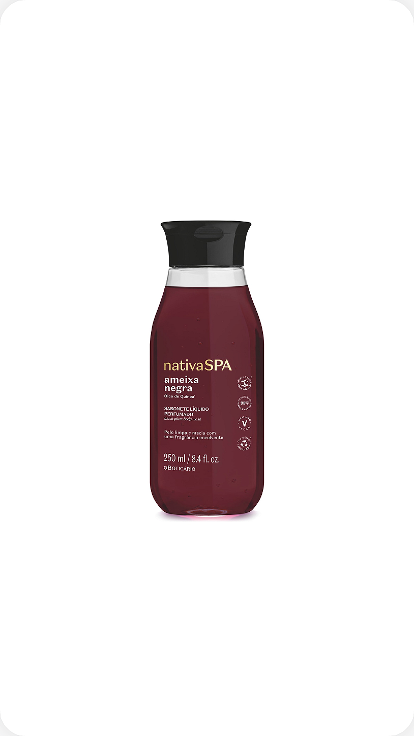 Sabonete Líquido Perfumado Nativa Spa Ameixa Negra 250ml