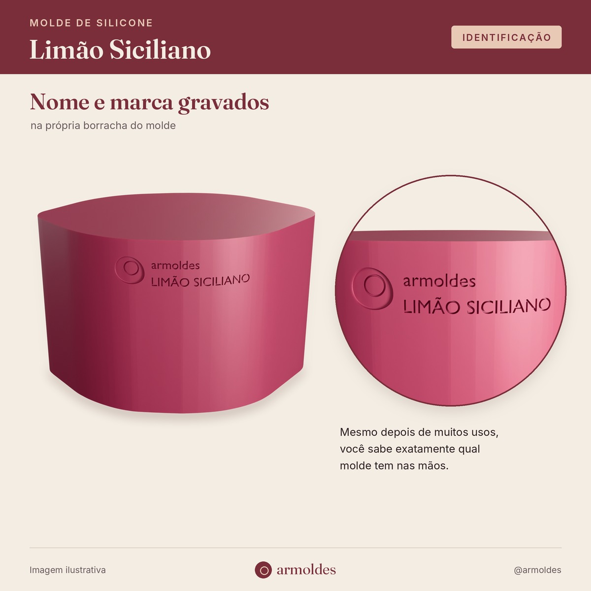 Molde de Silicone Limão Siciliano