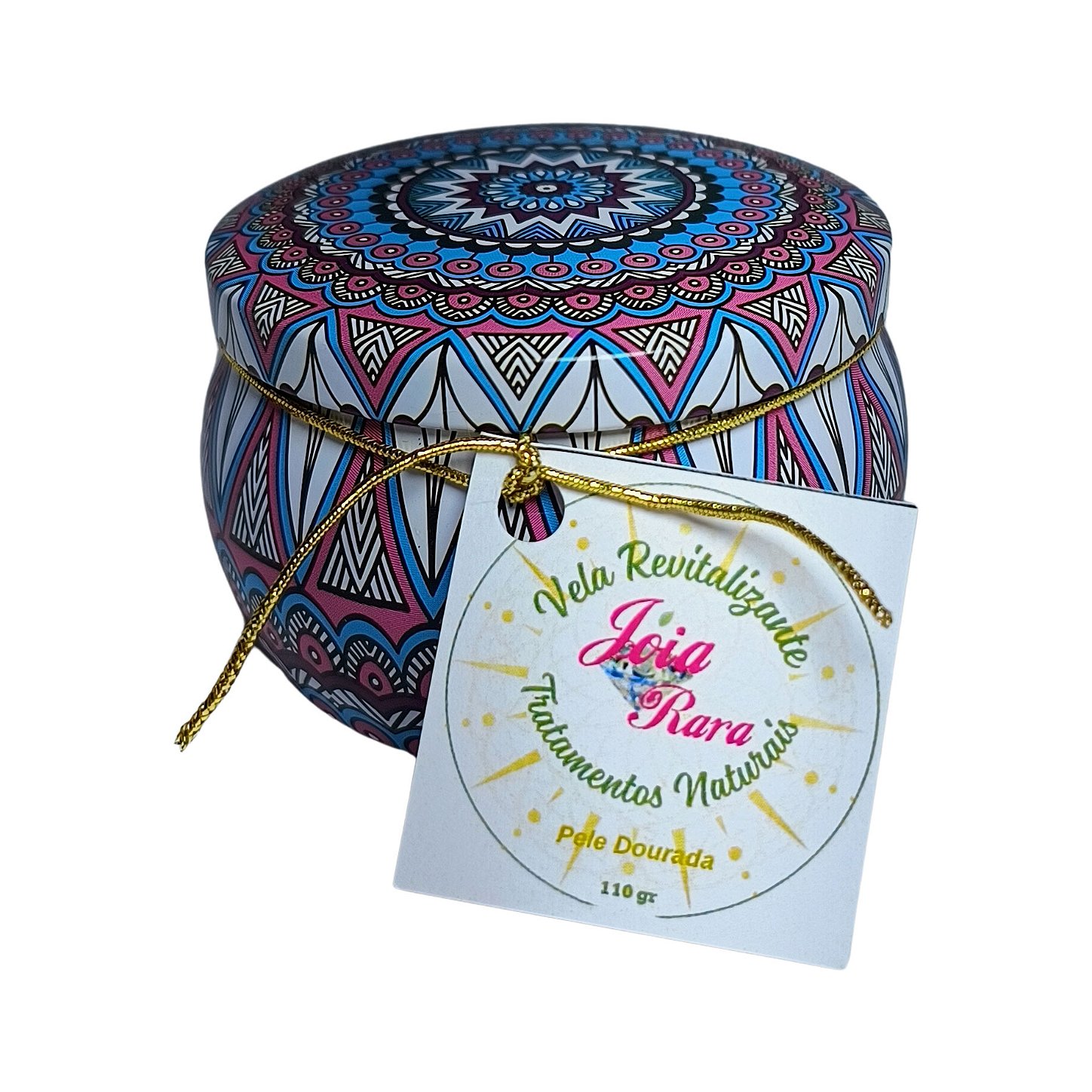 Vela Natural Revitalizadora Pele Dourada, hidratação profunda, pés, mãos e áreas ressecadas