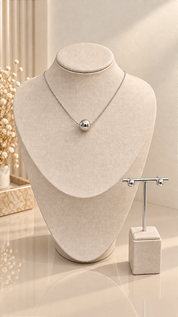 Conjunto Colar e brinco Lumiéri