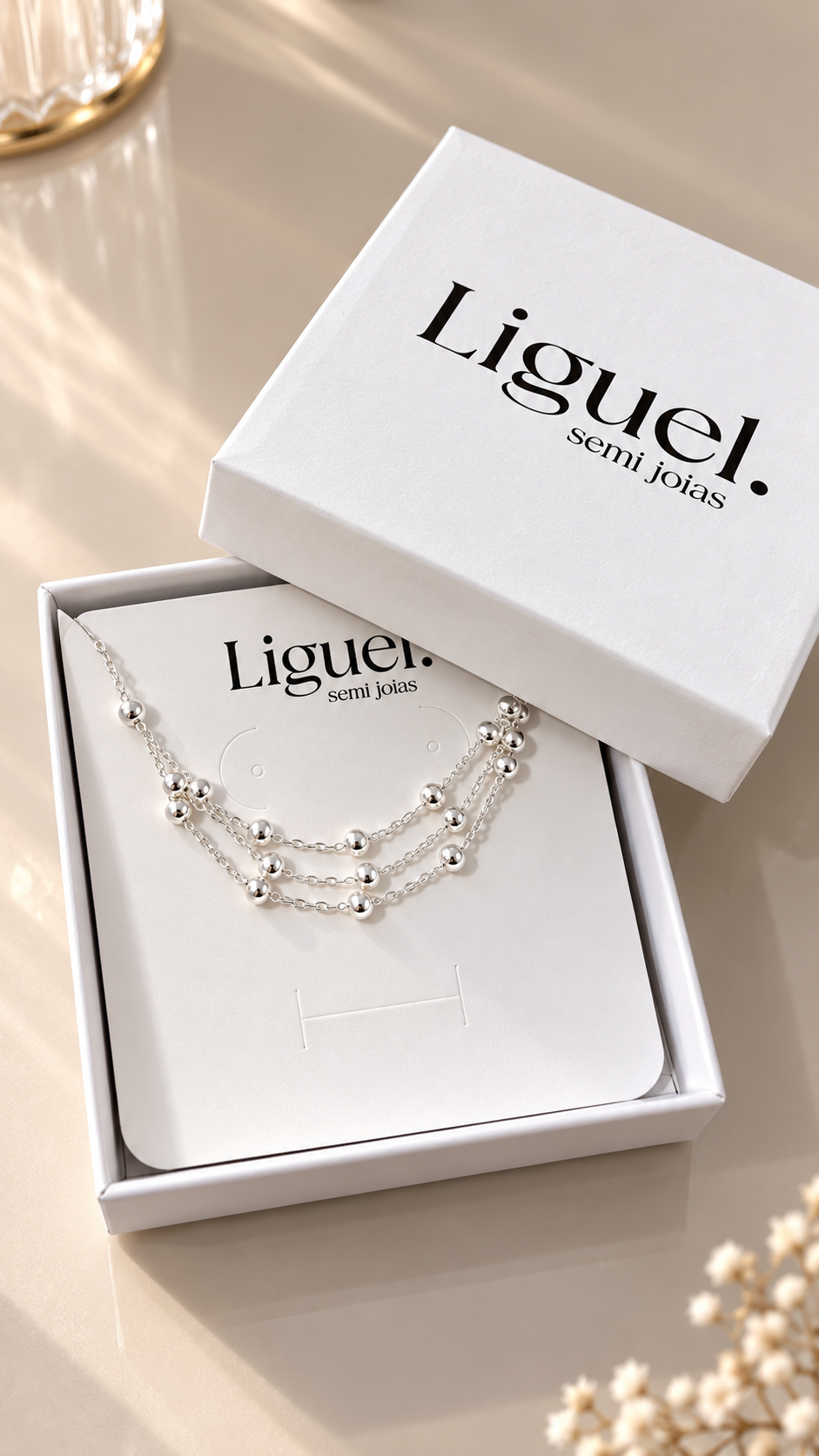 Pulseira Trio Bolinhas Liguel Semijoias