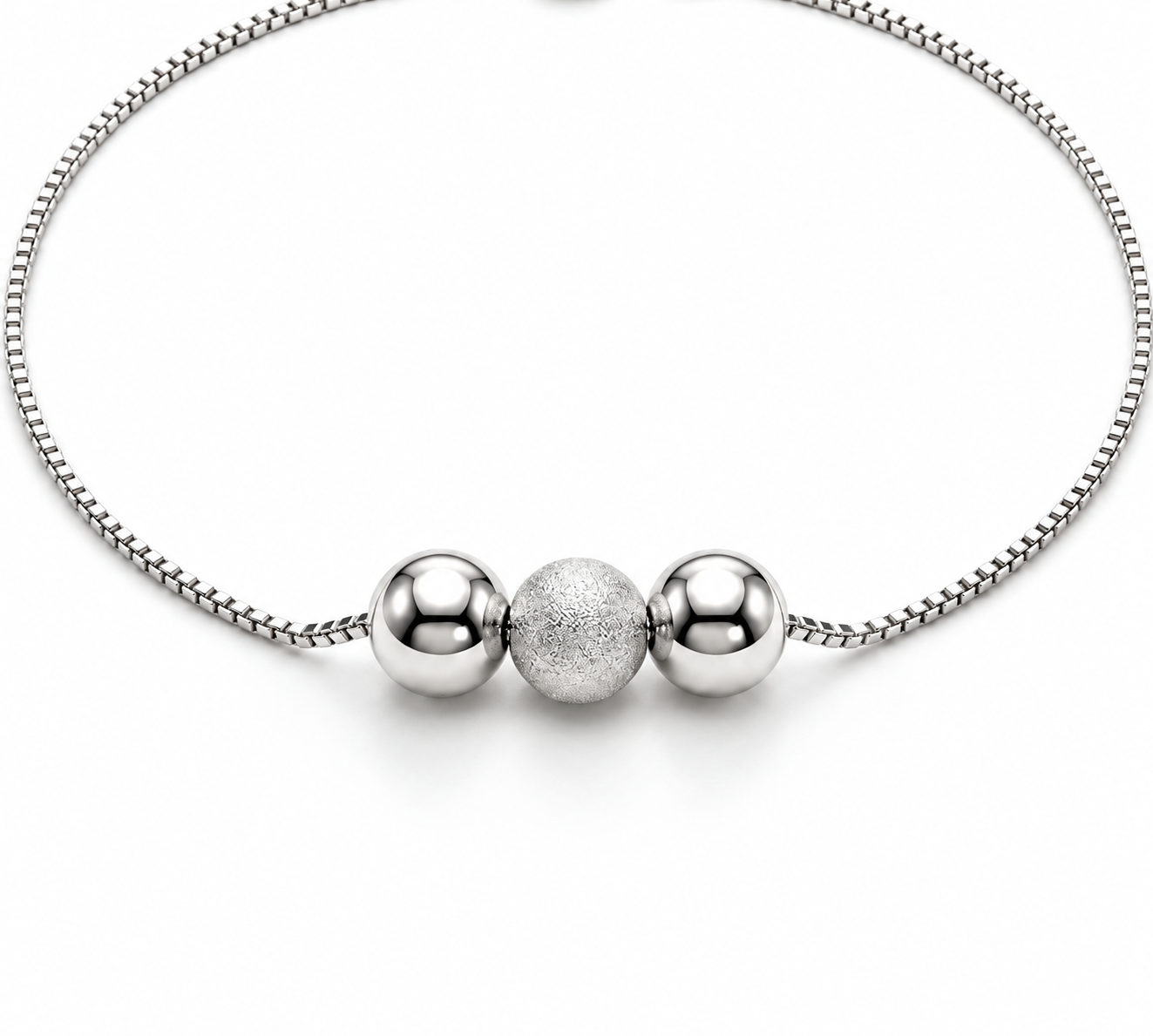 Pulseira Esferas Lumière em Prata Feminina