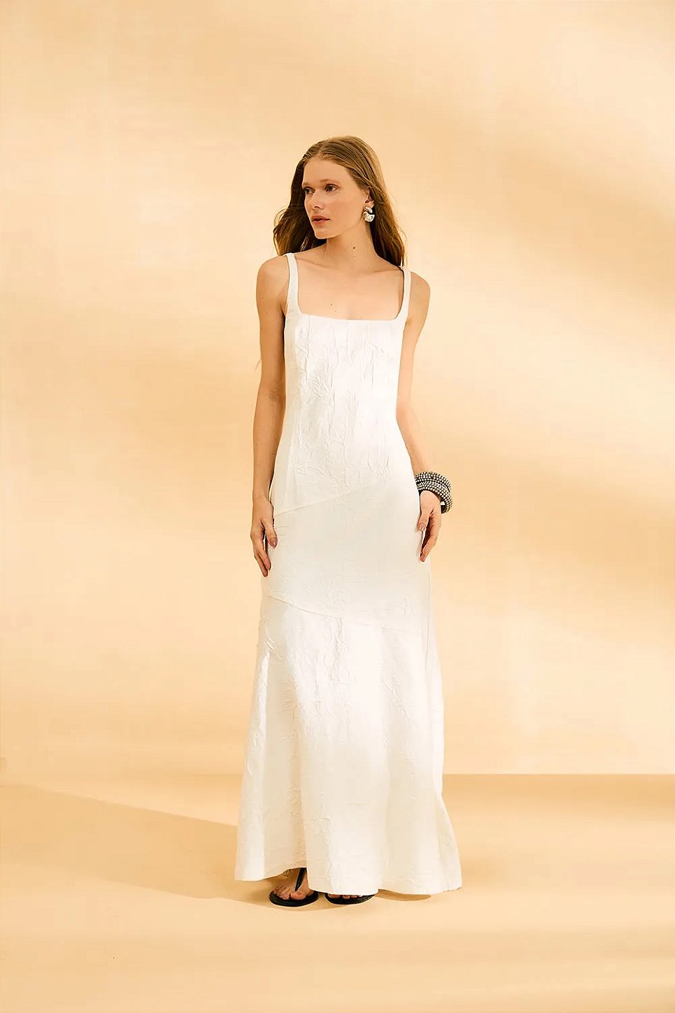 Vestido Sarja Irregular
