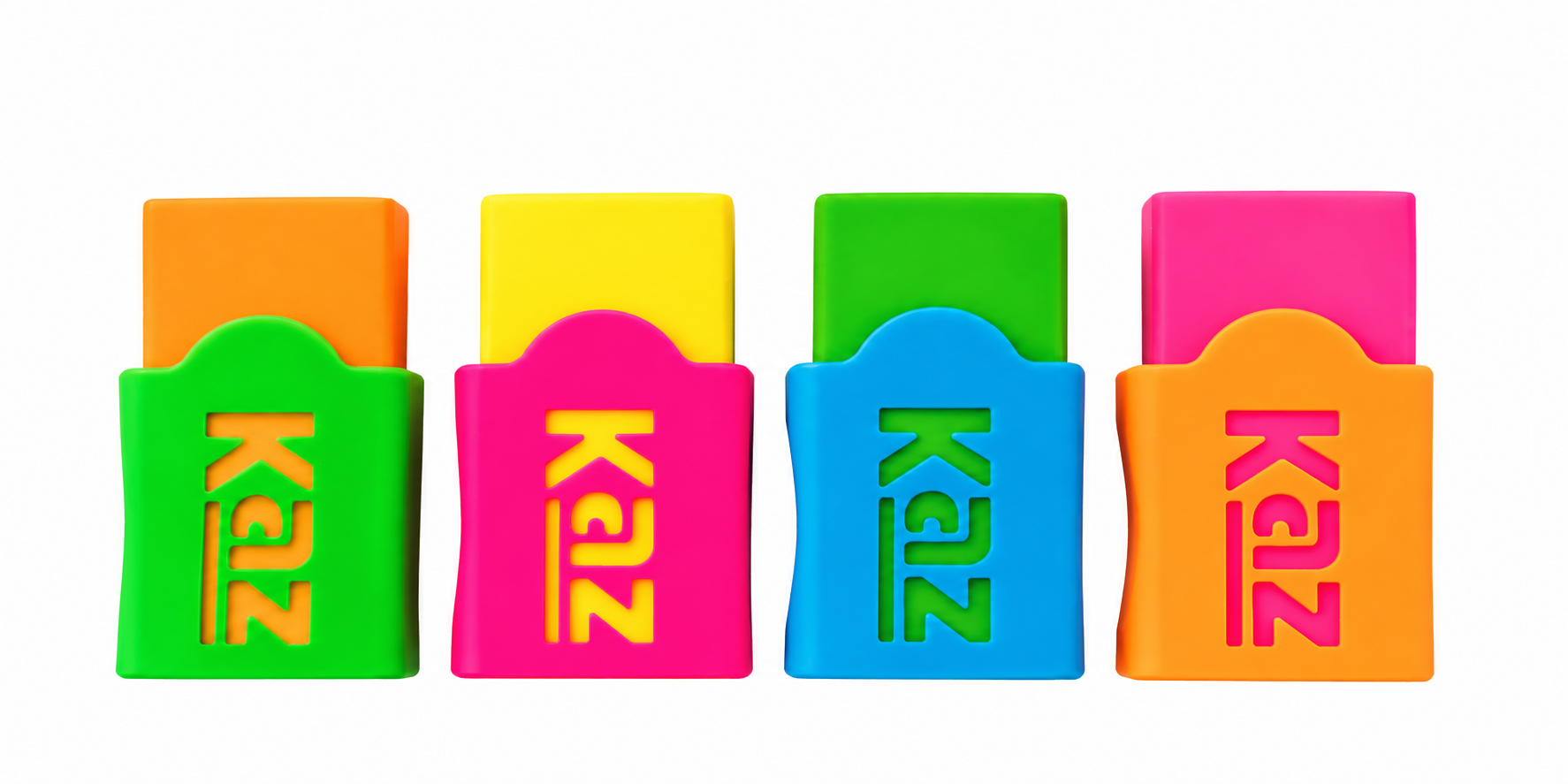 Borracha Kaz Neon com capa