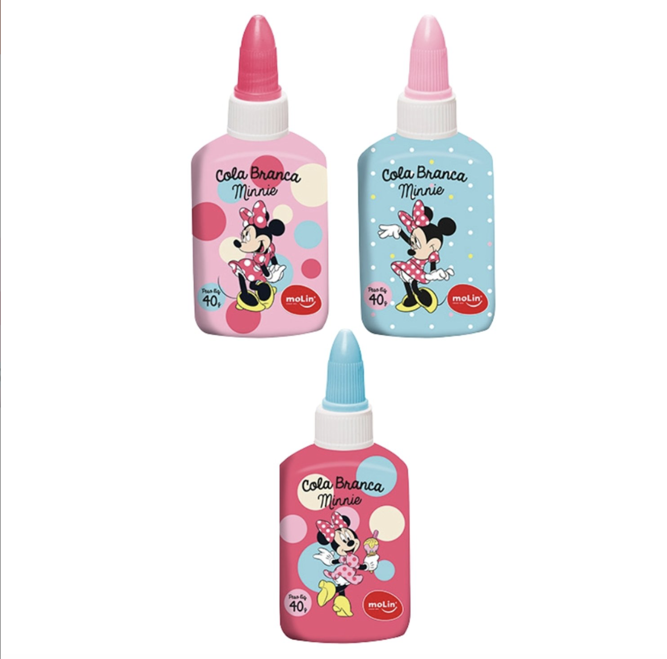 Cola Branca Minnie Mouse