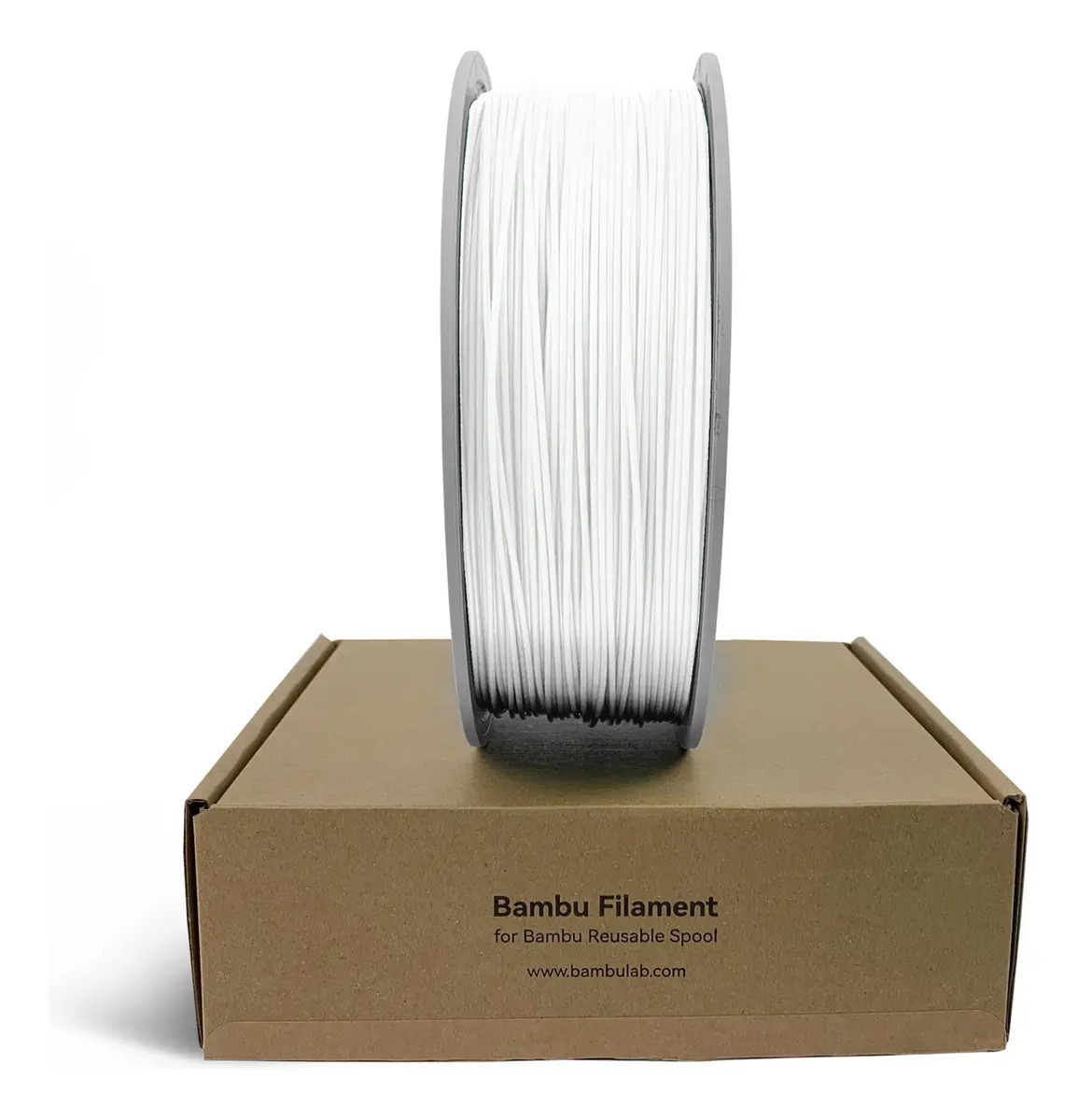 Filamento PLA Bambu Lab Lite Branco 1kg 1,75mm com Carretel
