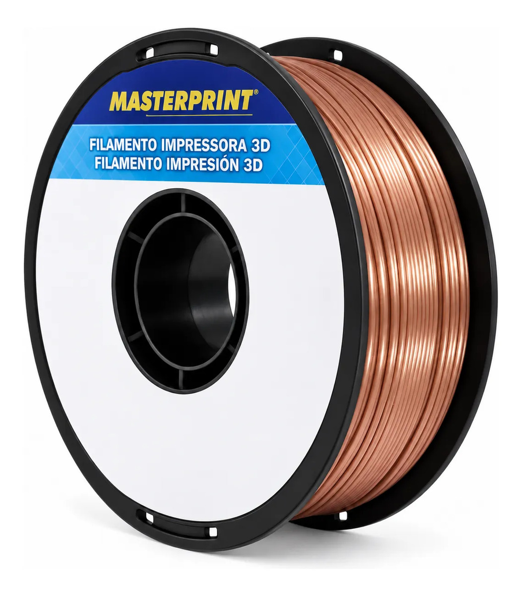 Filamento PLA Silk Cobre Masterprint 1kg 1,75mm