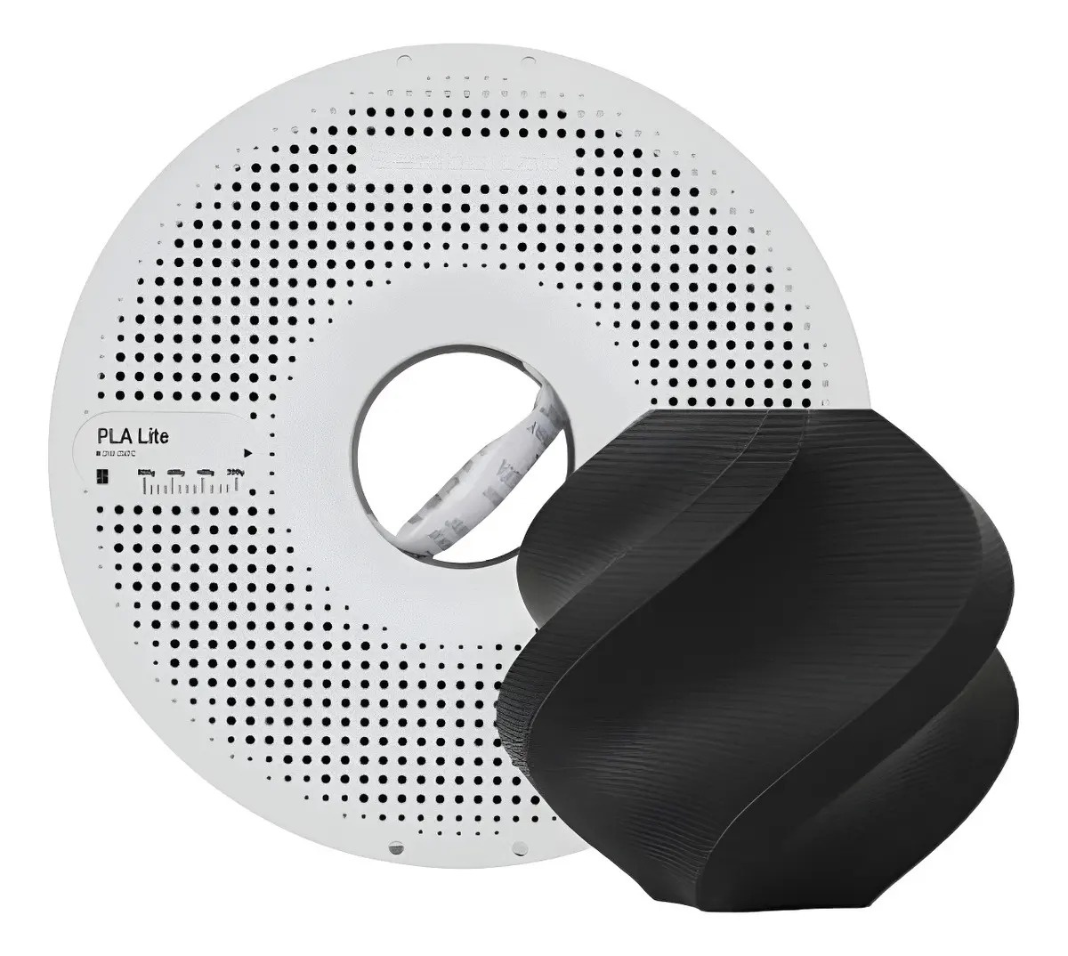 Filamento PLA Bambu Lab Lite Preto 1kg 1,75mm com Carretel