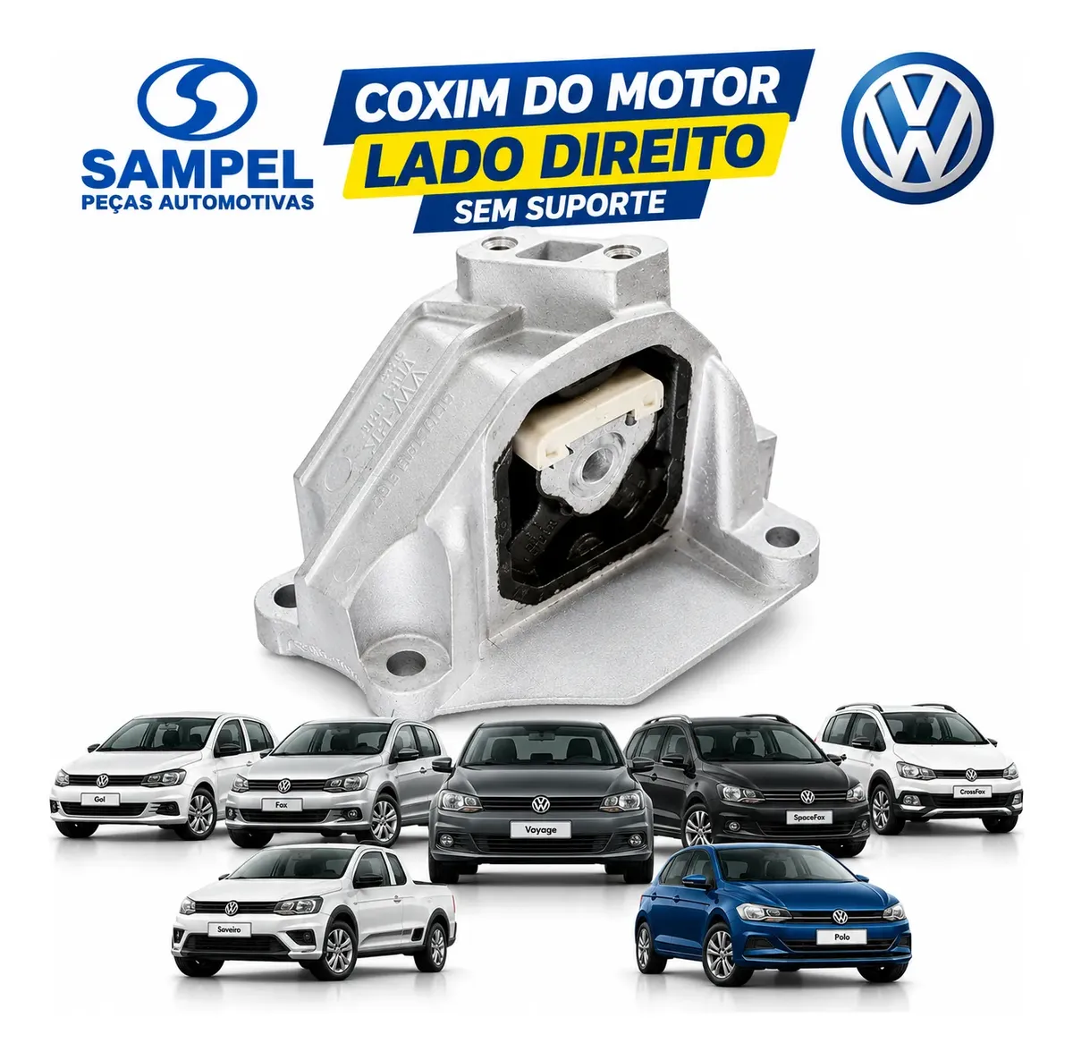 Coxim Motor Direito Volkswagen Gol G5 G6 G7 SpaceFox Saveiro