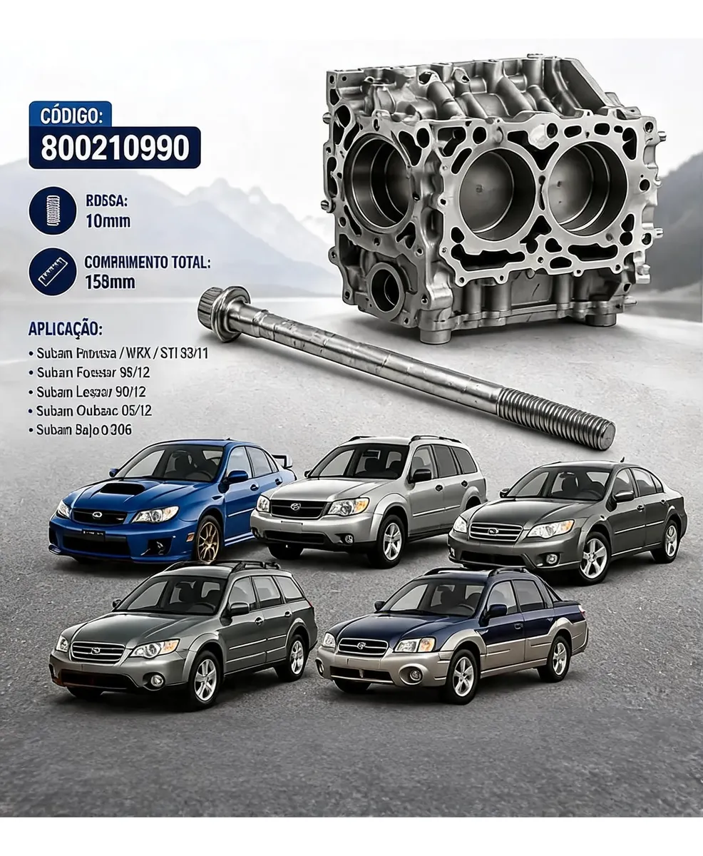 Par Parafuso Mancal Bloco Subaru Impreza Wrx Forester Genuíno