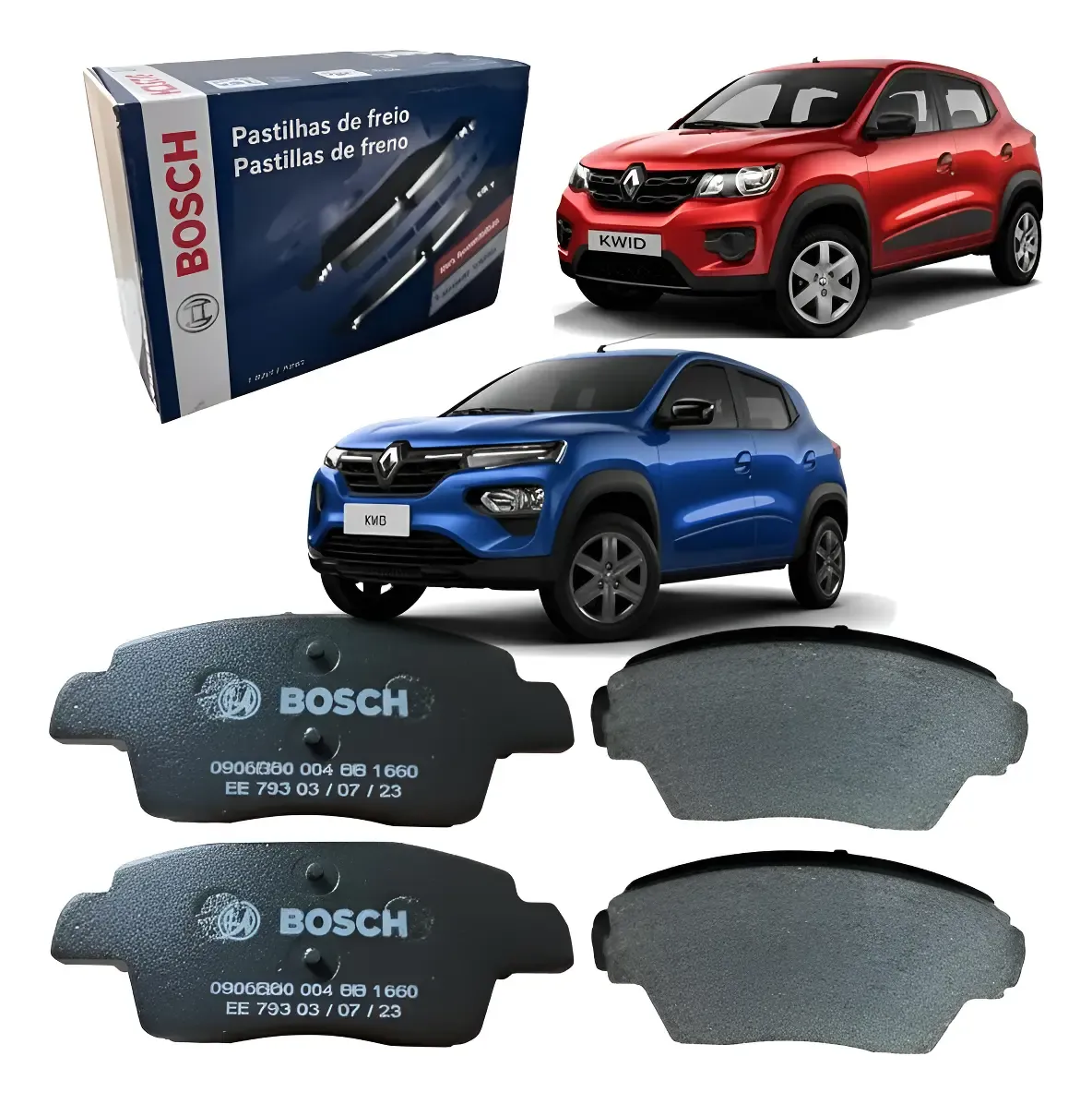 Jogo Pastilha Freio Ventilado Renault Kwid 1.0 2019/..diante