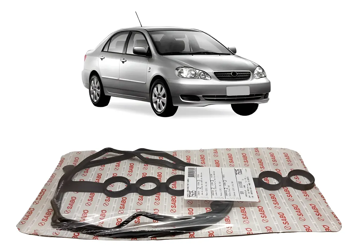 Junta da Tampa de Válvulas Toyota Corolla 1.6 1.8 16V 2002 a 2014