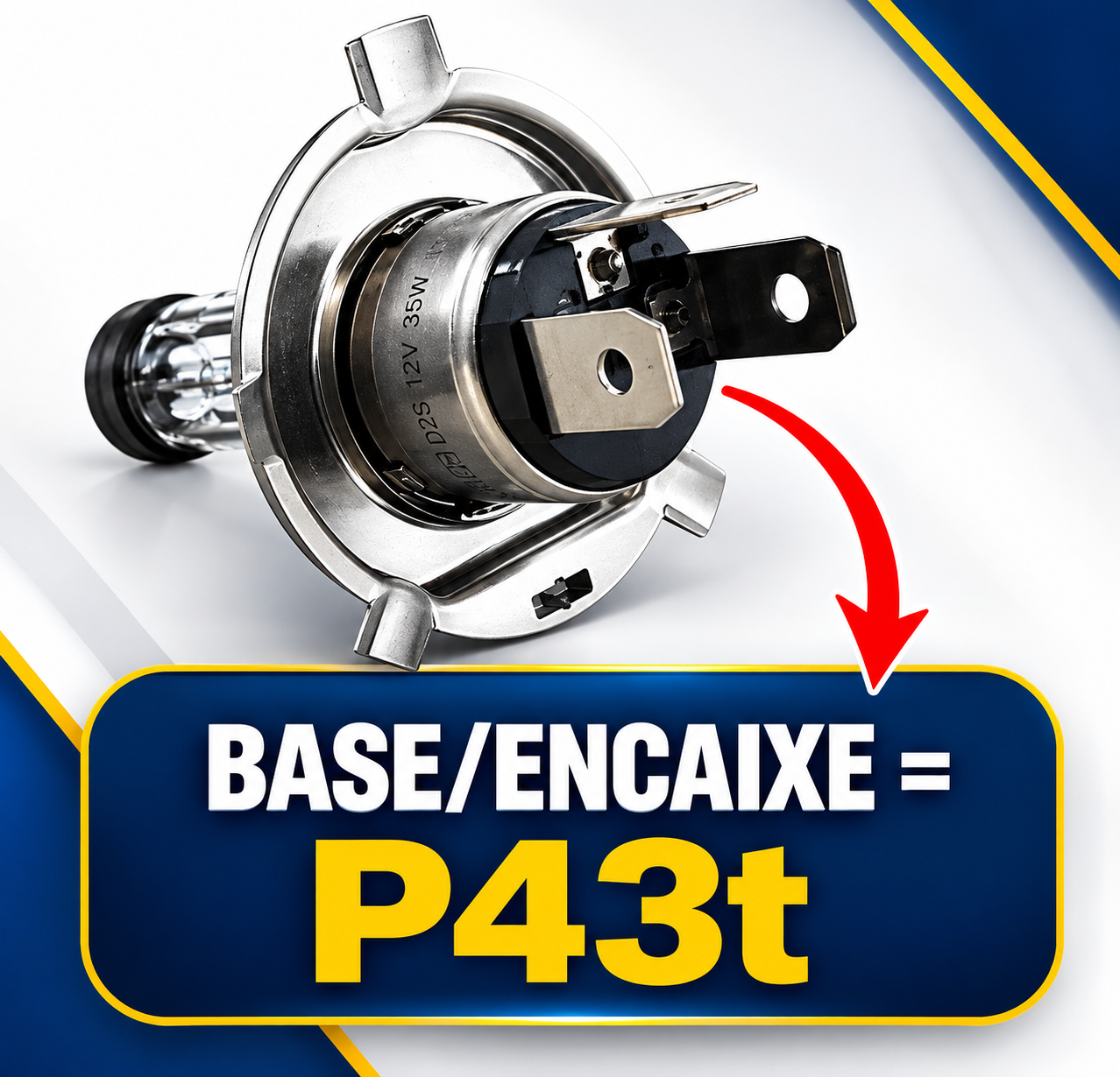 Kit 2 Lâmpadas H4 Farol Alto e Baixo Bosch Standard 12V 60/55W