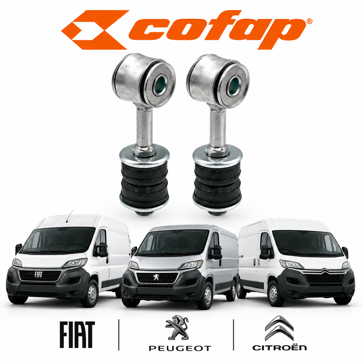 Par Bieleta Dianteira Fiat Ducato Peugeot Boxer Citroen Jumper Originais Cofap