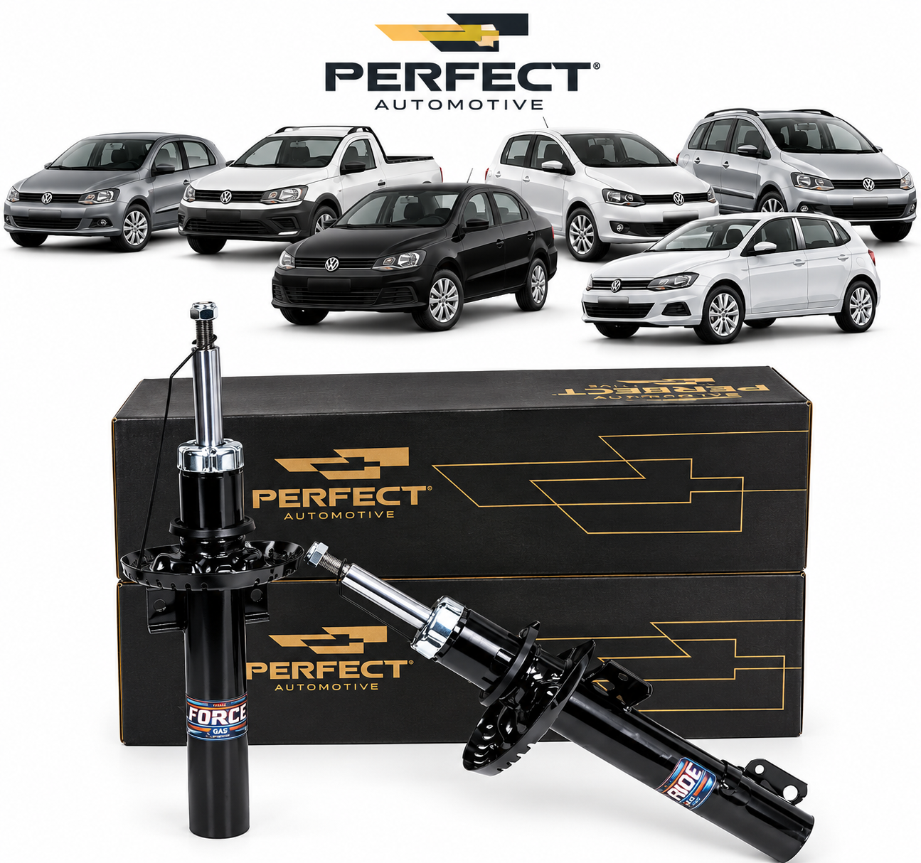 Par Amortecedor Dianteiro Gol Fox Voyage Saveiro Perfect