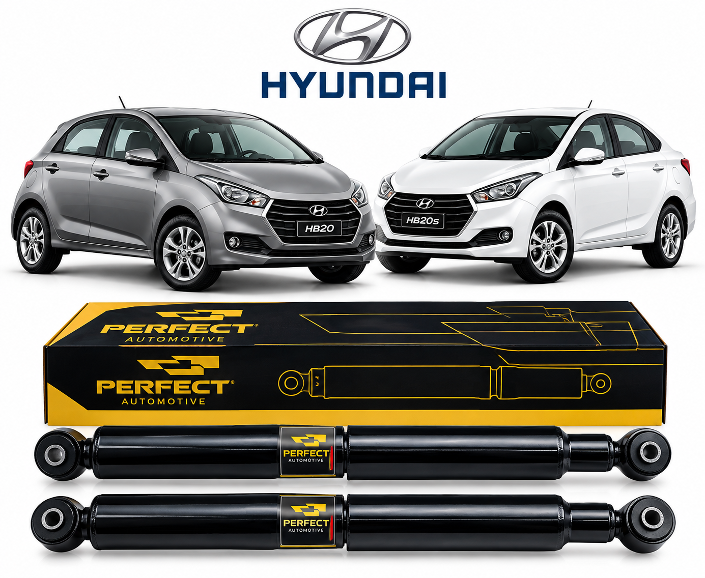 Par Amortecedor Traseiro Hyundai HB20 Perfect