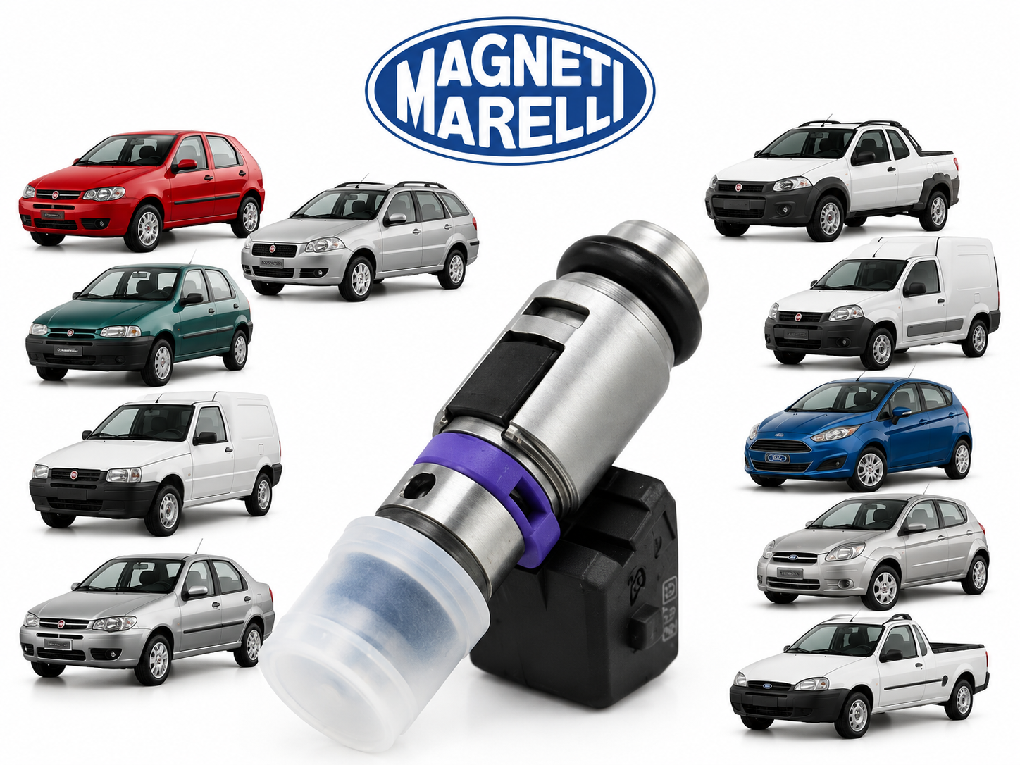 Bico Injetor Palio Uno Siena Strada Fiorino 1.0 1.3 1.5 MPI Magnet Marelli