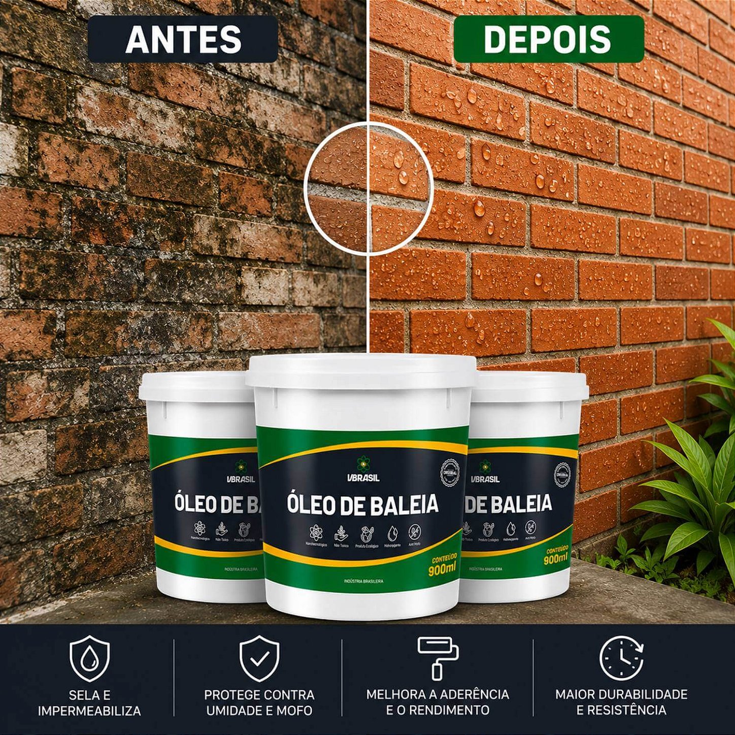 Kit 3 Óleos De Baleia Resina Multiuso Incolor [900ml]