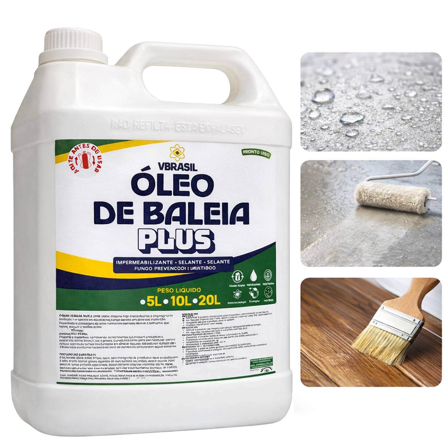 Óleo de Baleia Plus Impermeabilizante Multiuso [5 Litros]