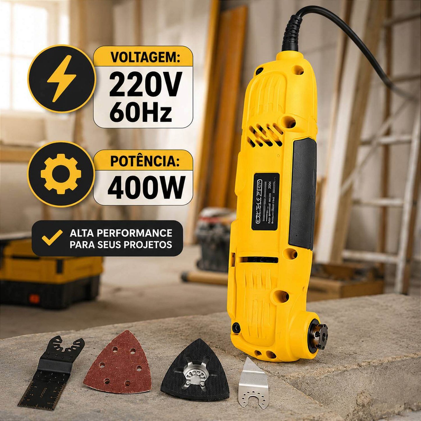 Lixadeira Oscilante Multifuncional 400W [220V]
