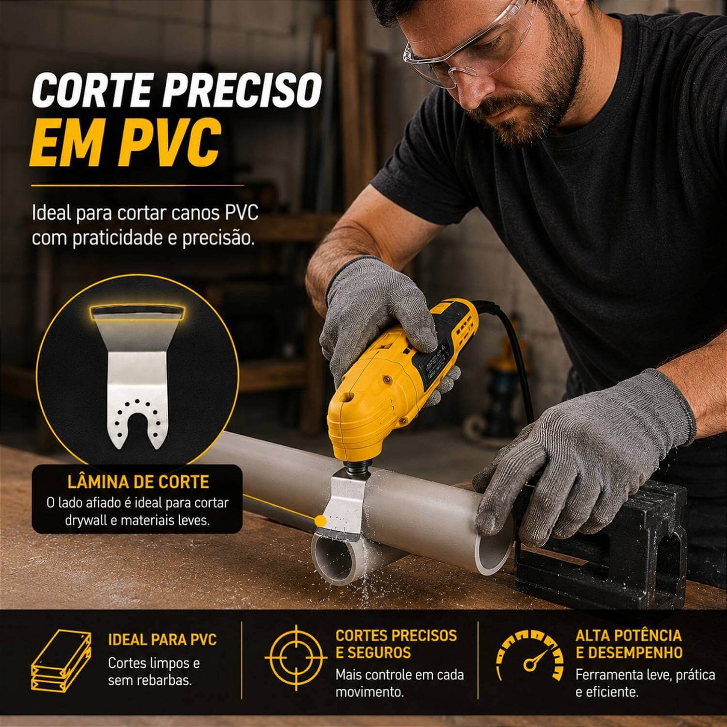 Lixadeira Oscilante Multifuncional 400W [220V]