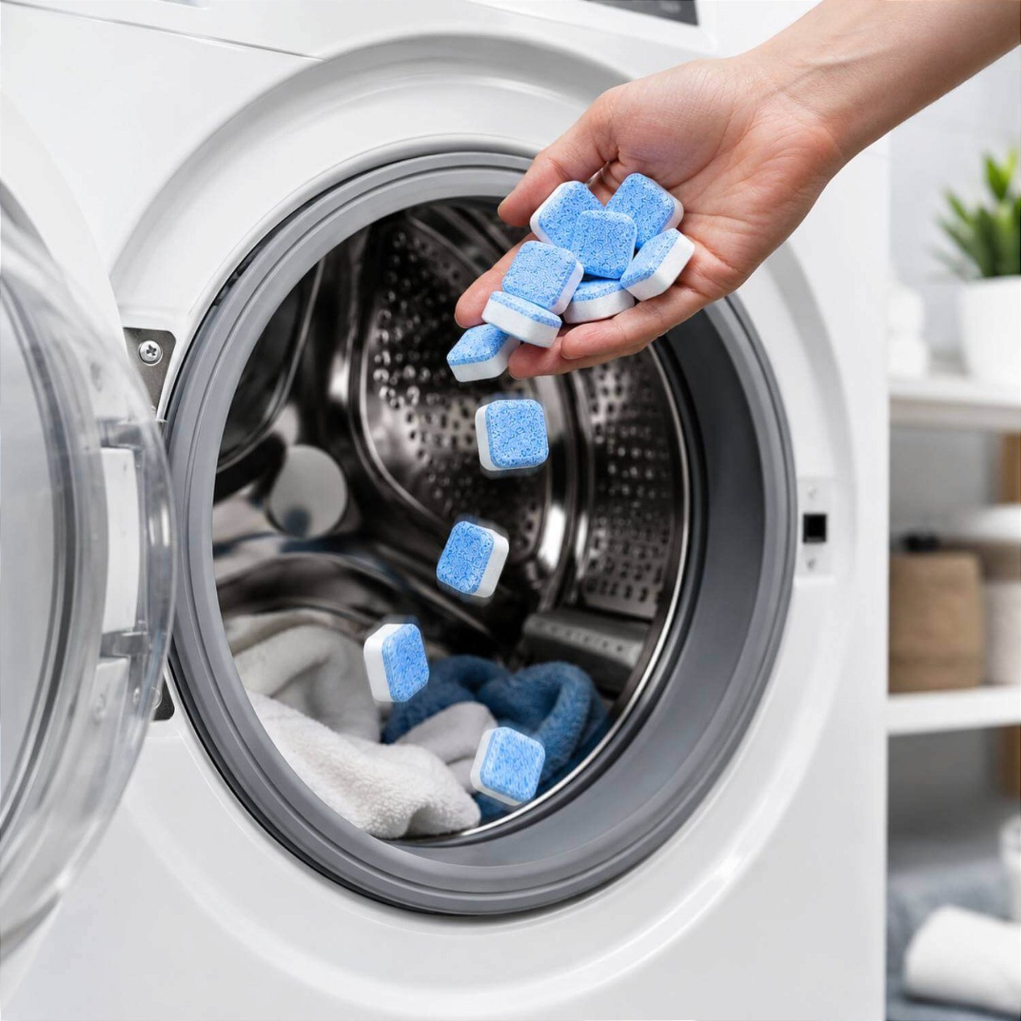 Kit 12 Pastilhas para Limpeza Higienizar Máquina de Lavar