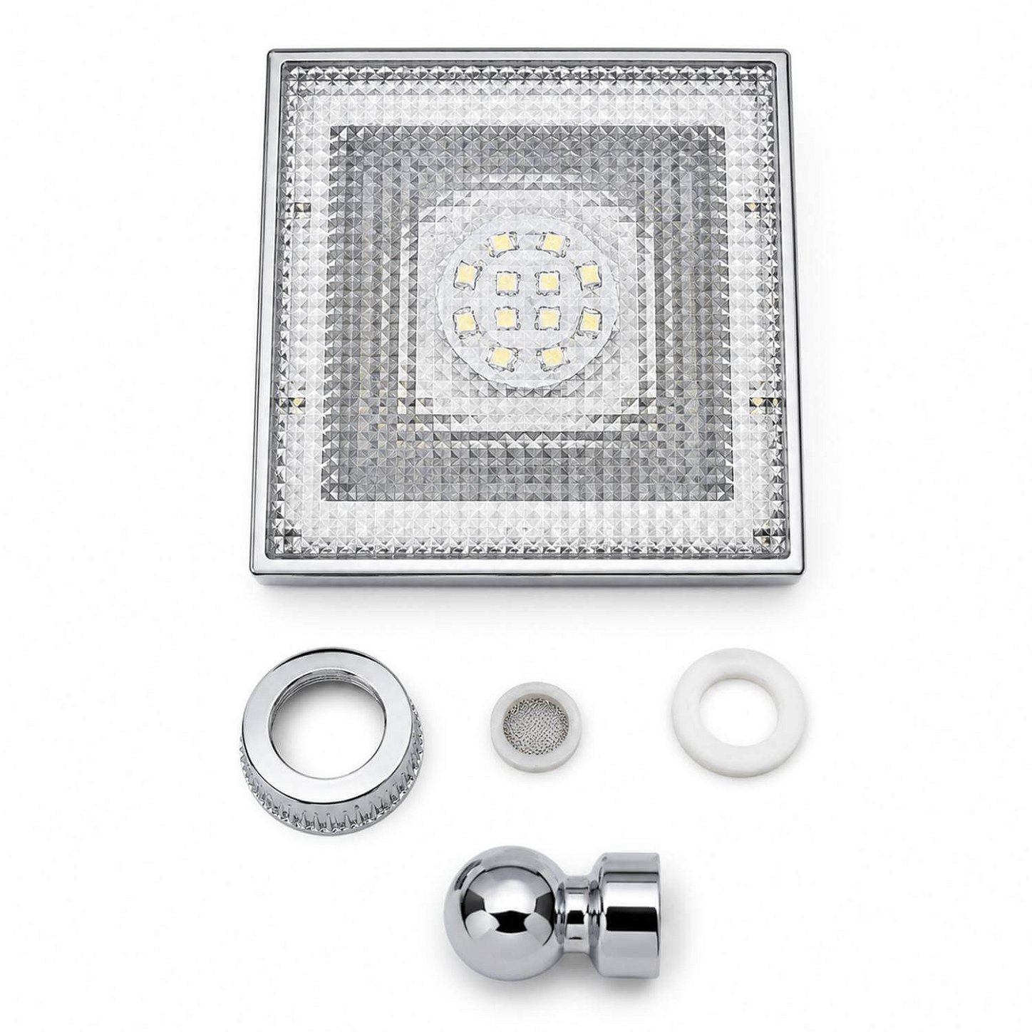 Chuveiro Ducha Quadrada com Led Colorido