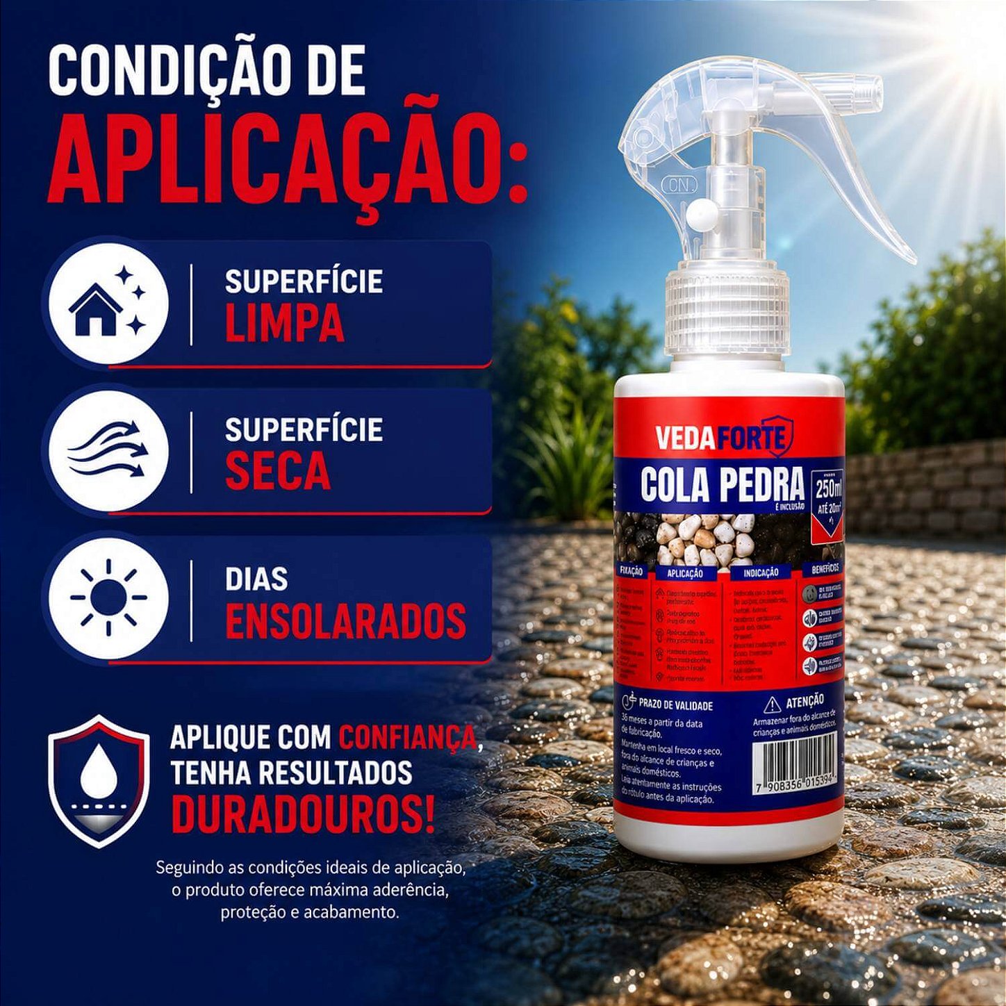 Cola Pedra Fixador de Pedras para Jardim Ultrabond Veda Forte [120ml]