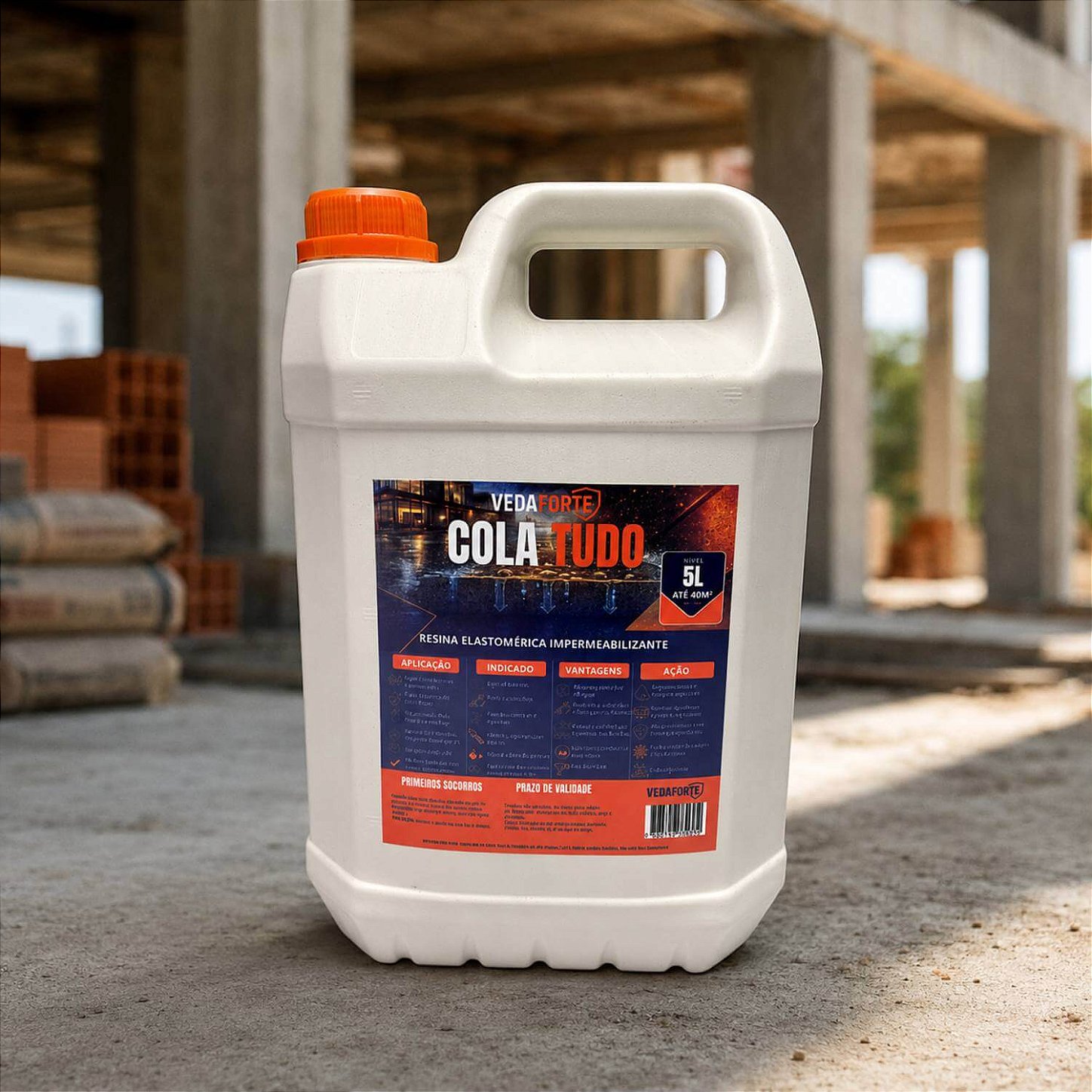 Cola Tudo Veda Forte Alta Performance Nanotecnologia [5 Litros]