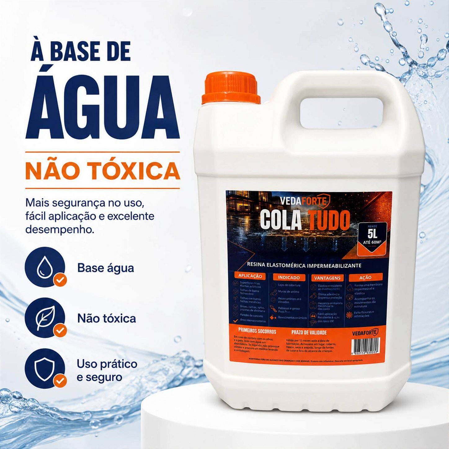 Cola Tudo Veda Forte Alta Performance Nanotecnologia [5 Litros]