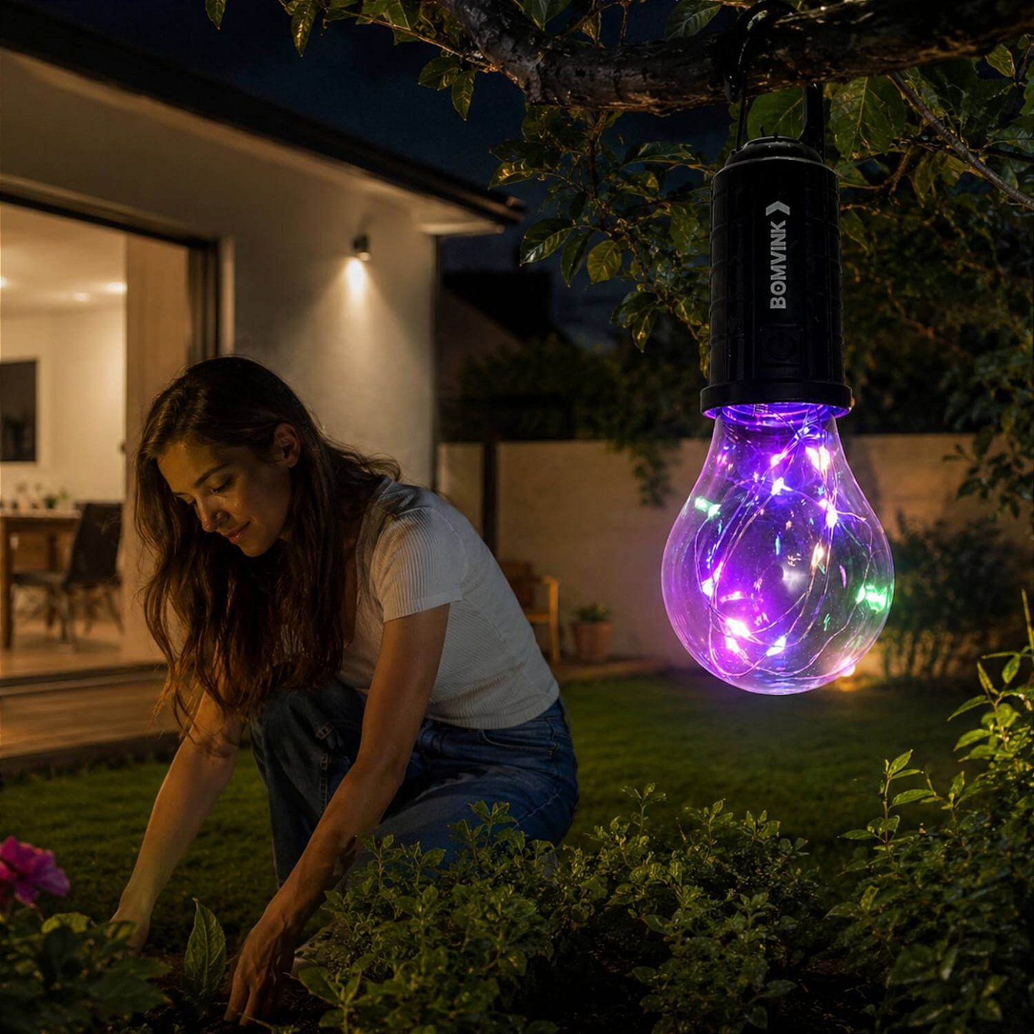 Lâmpada Led Recarregável Solar Acampamento Pesca Festa