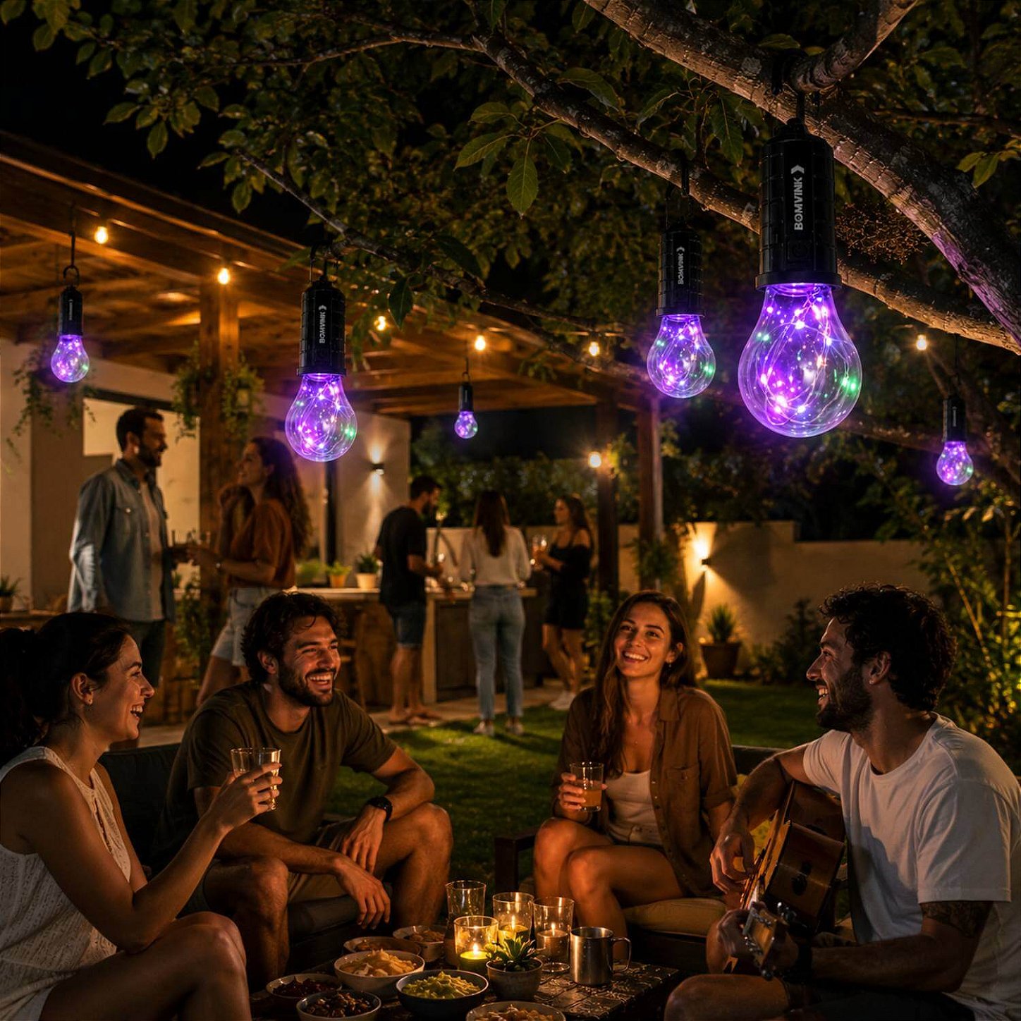 Lâmpada Led Recarregável Solar Acampamento Pesca Festa