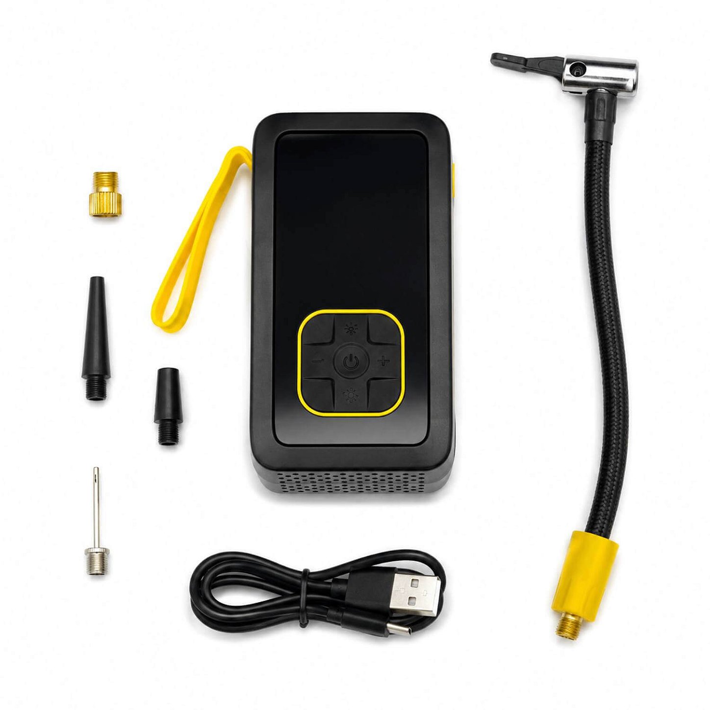 Bomba Compressor de Ar Portátil com Lanterna LED