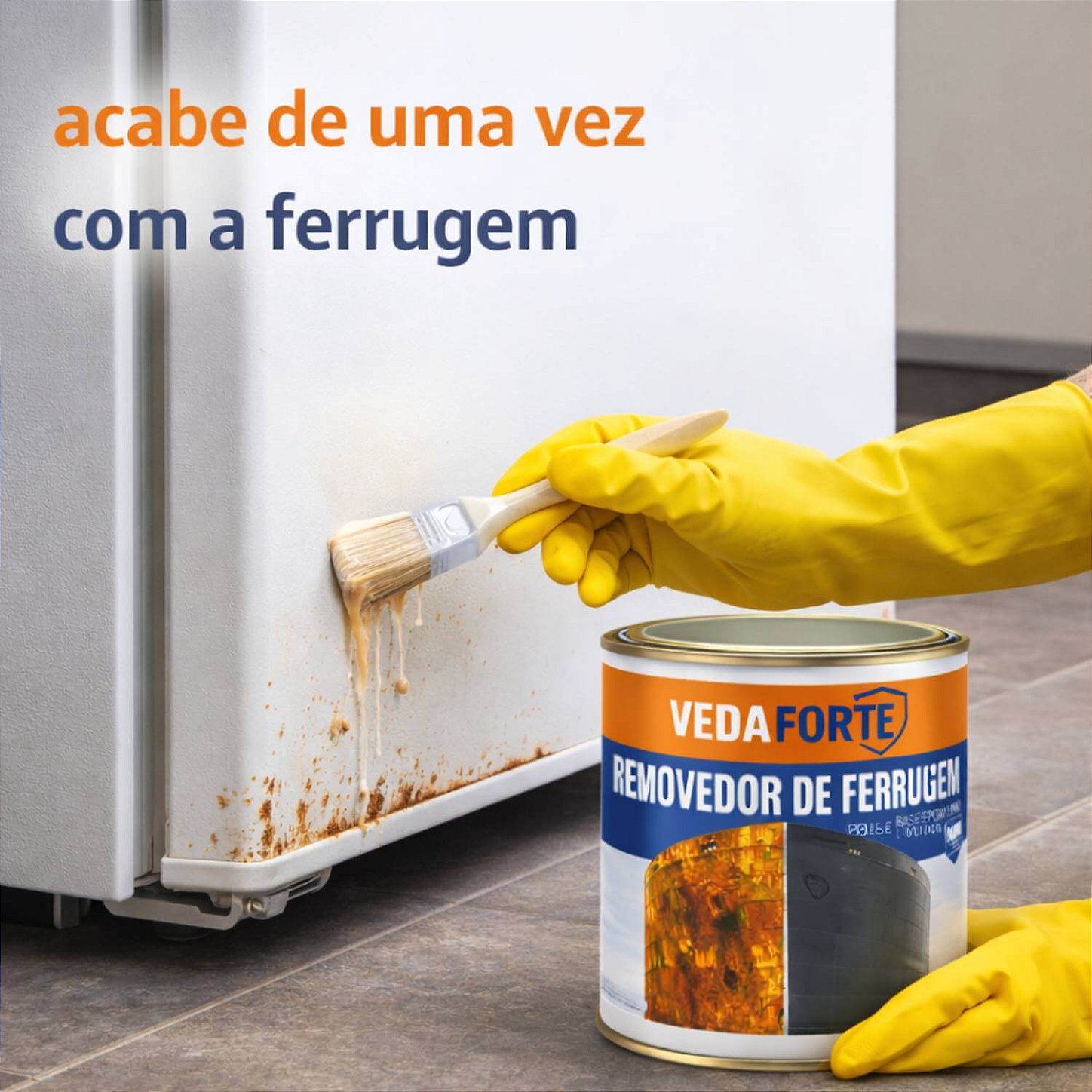 Removedor de Ferrugem Veda Forte Secagem Ultra Rápida [900ml]
