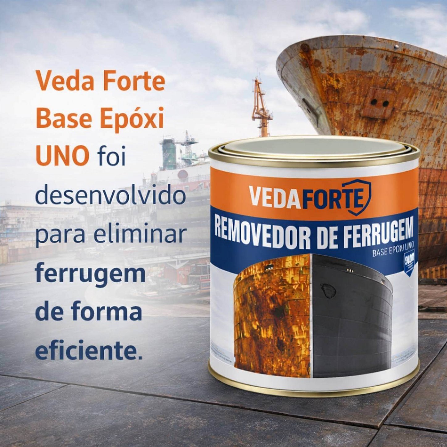 Removedor de Ferrugem Veda Forte Secagem Ultra Rápida [900ml]