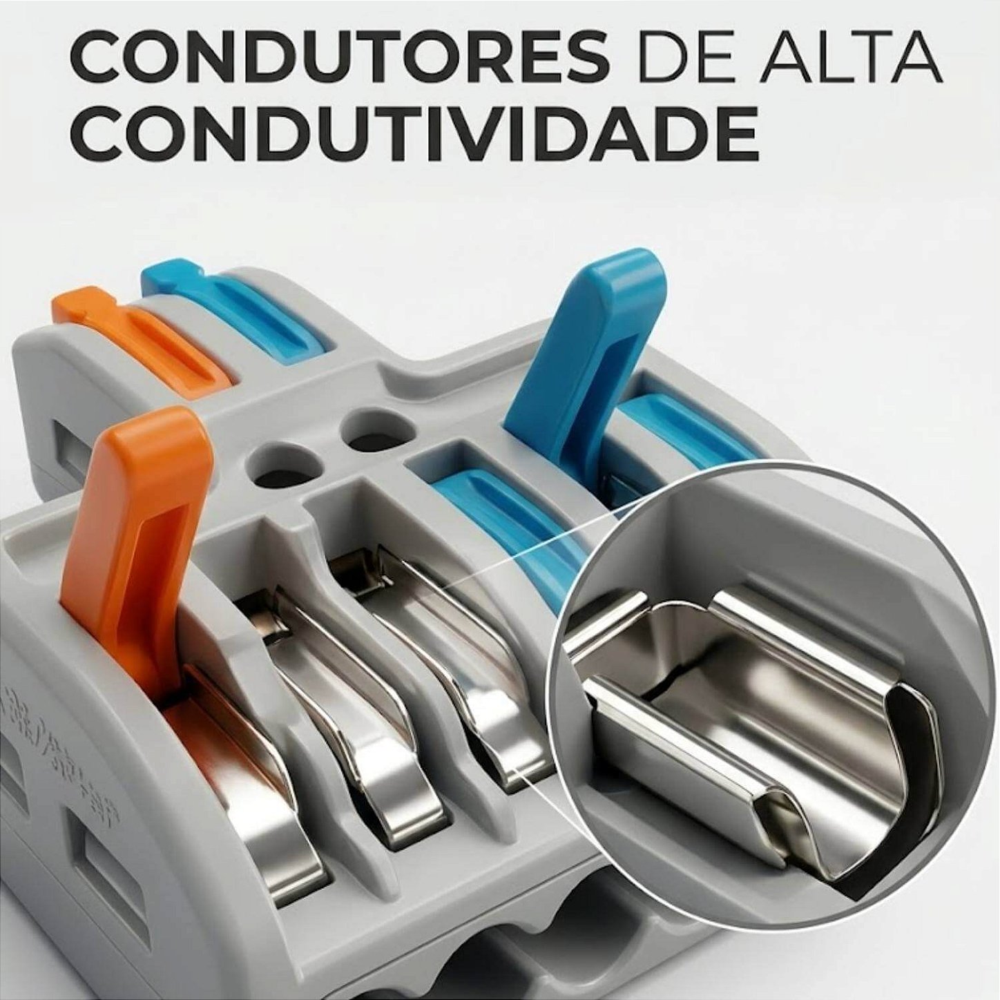 Conector Emenda Derivação de Fios 2x6 Vias [20 Unidades]