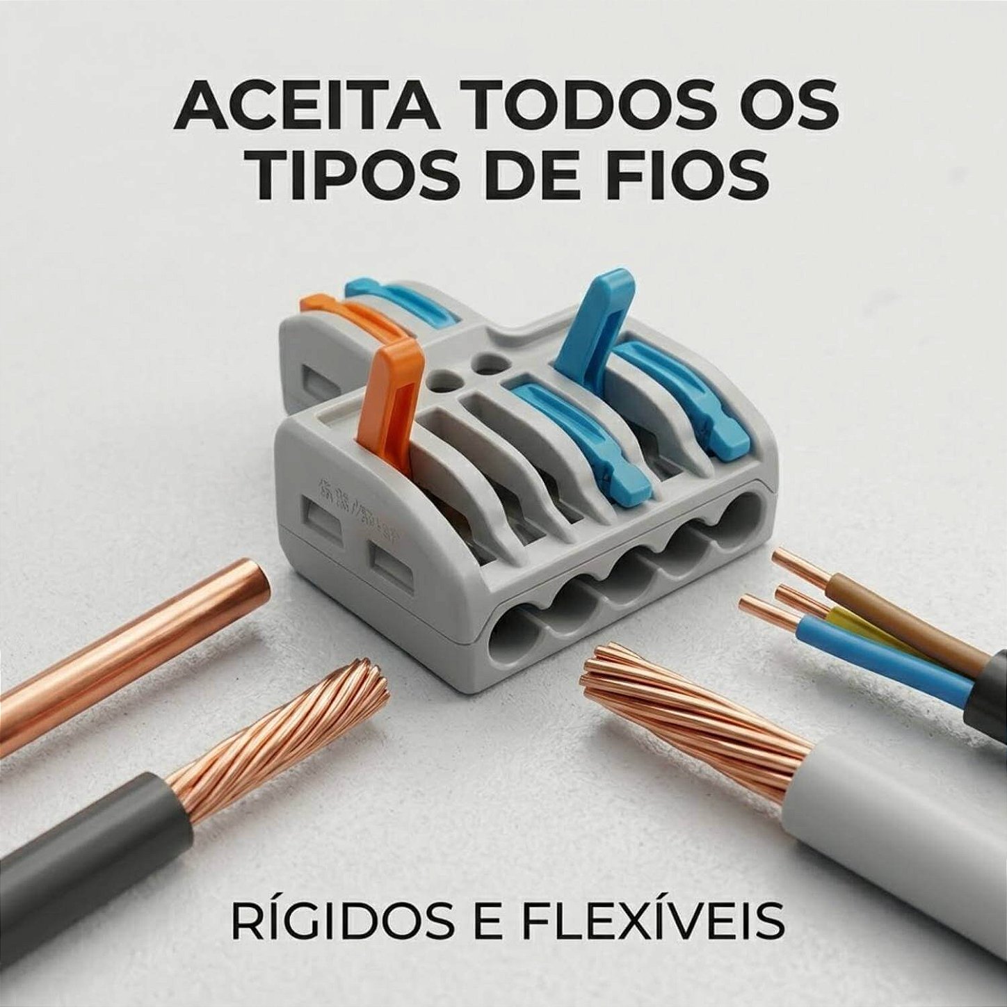 Conector Emenda Derivação de Fios 2x6 Vias [20 Unidades]