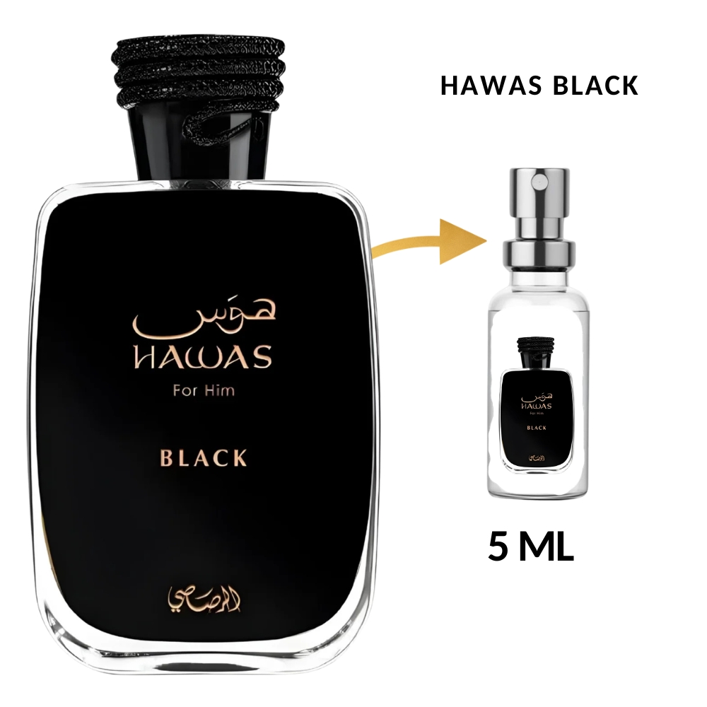 LATAFFA RASASI HAWAS BLACK - Eau de Parfum Masculino 5 ml