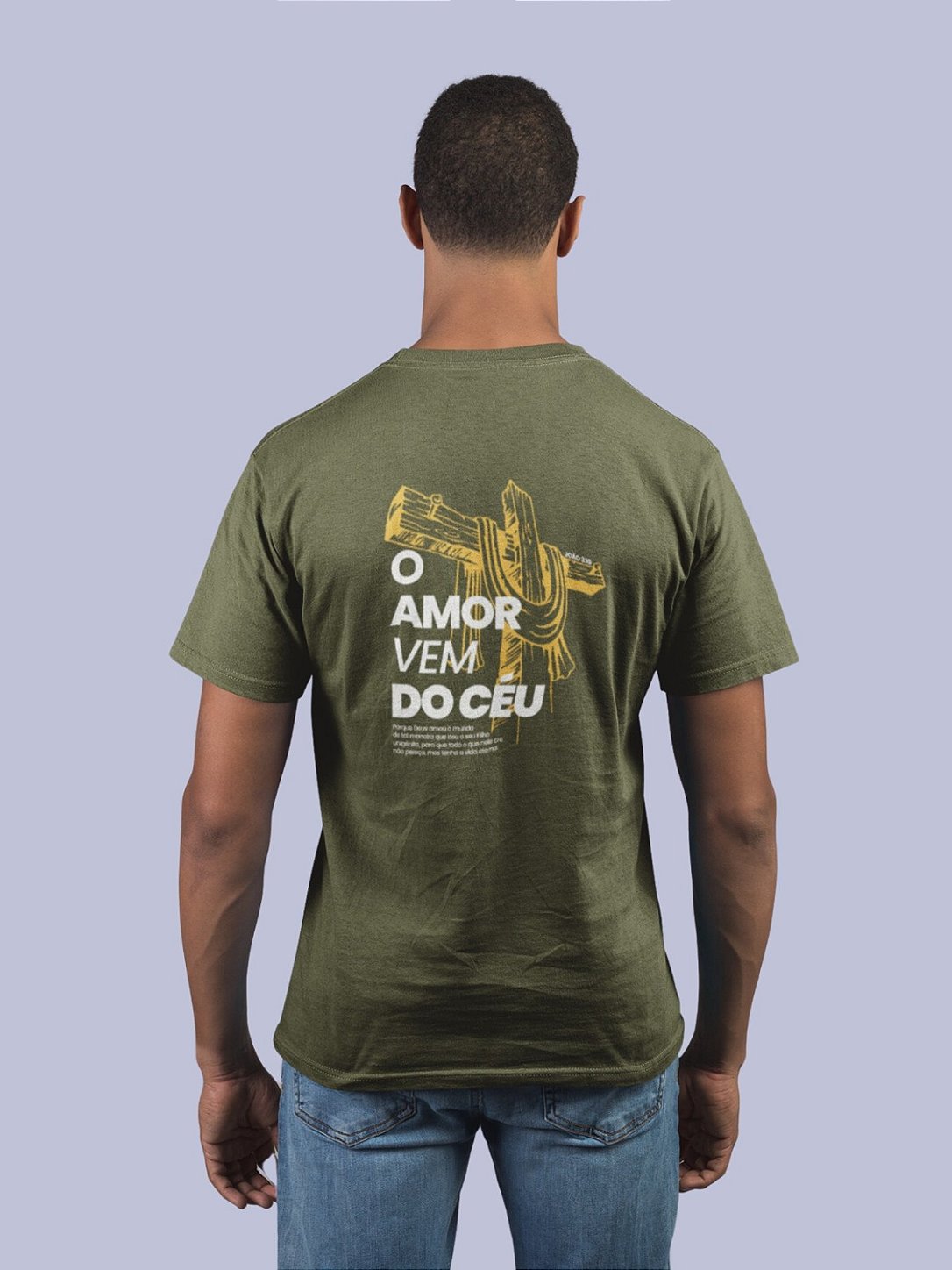 Camiseta Oversized Unissex "O amor vem do céu"