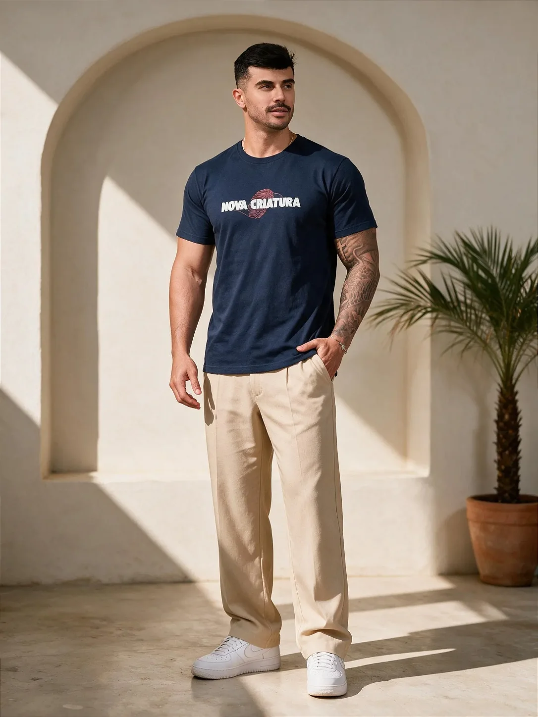 Camiseta Tshirt Feminino e Masculino "Nova Criatura"