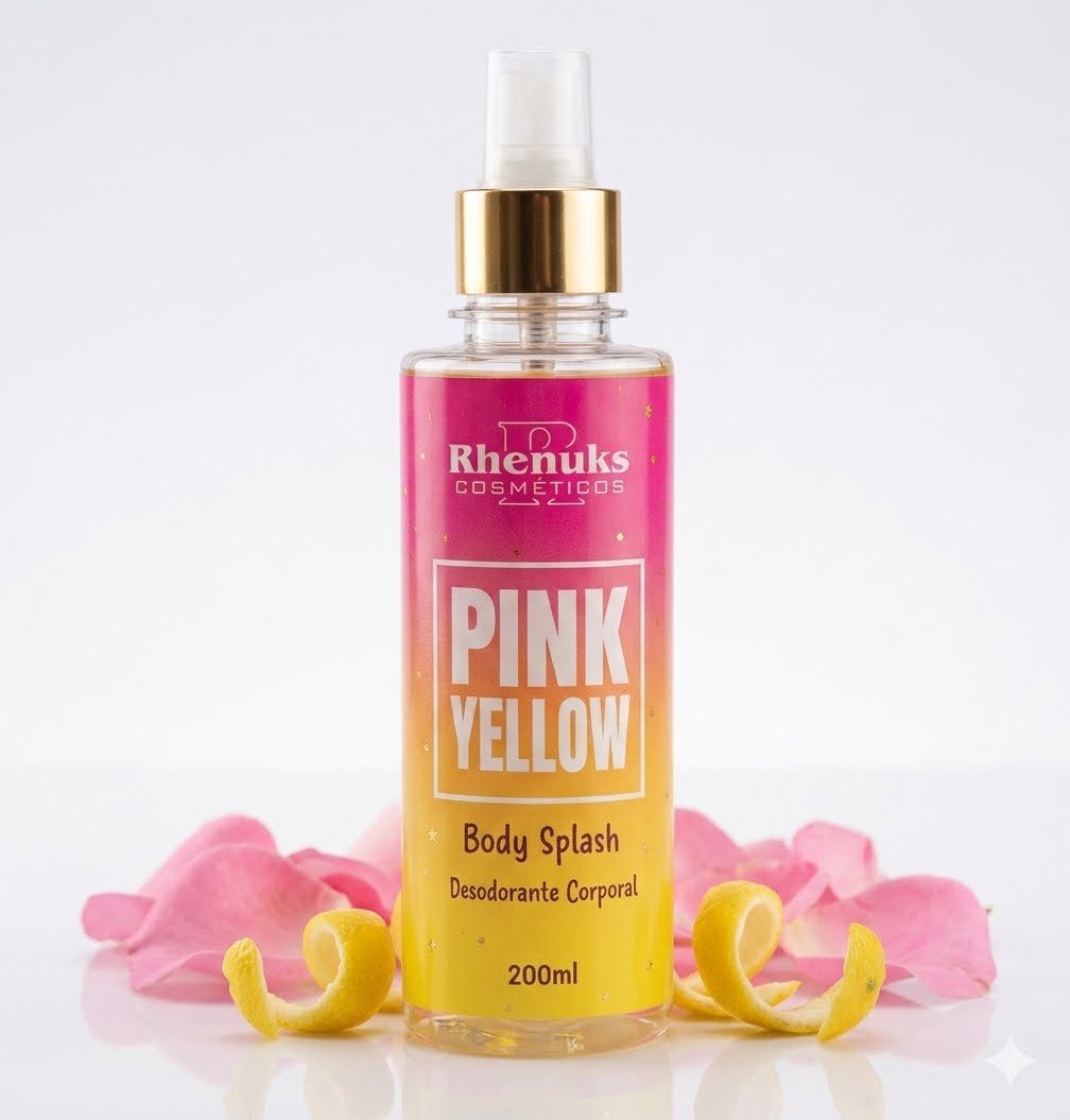 Body Splash Pink Yellow da Rhenuks Cosméticos