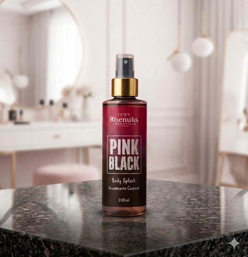 Body Splash Pink Black da Rhenuks Cosméticos